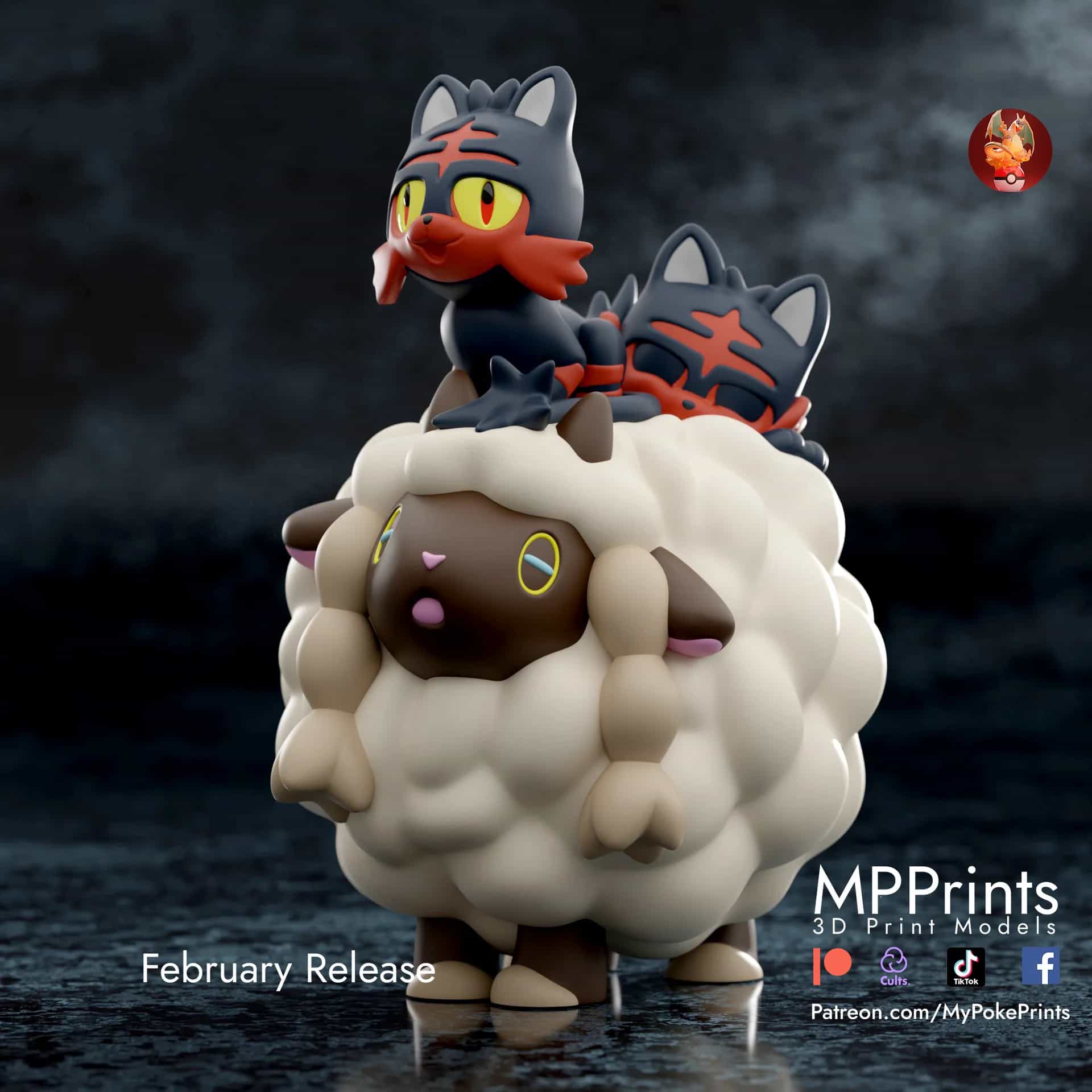 Estatua de Wooloo Litten