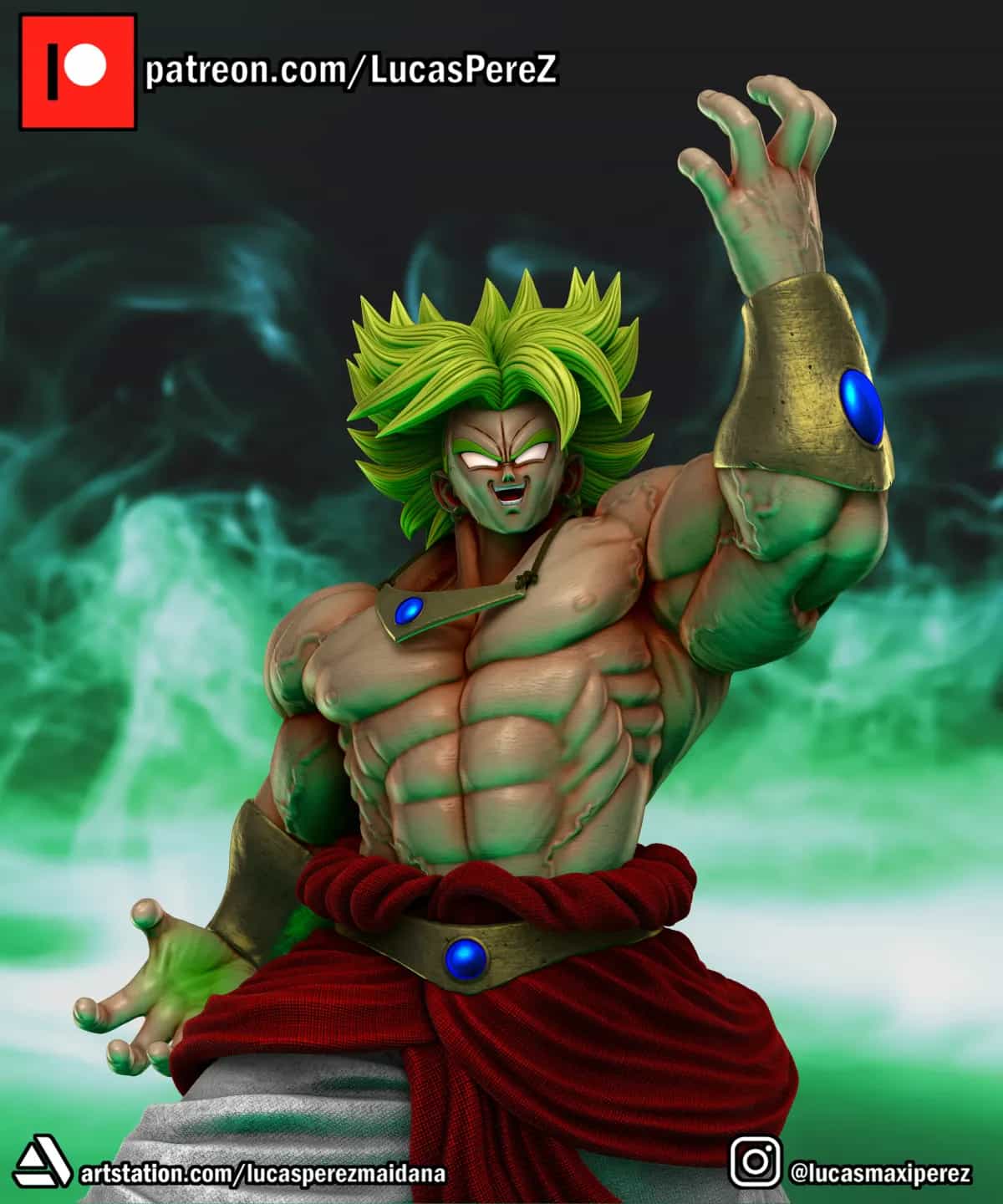 Broly Cuerpo Completo - Dragon Ball