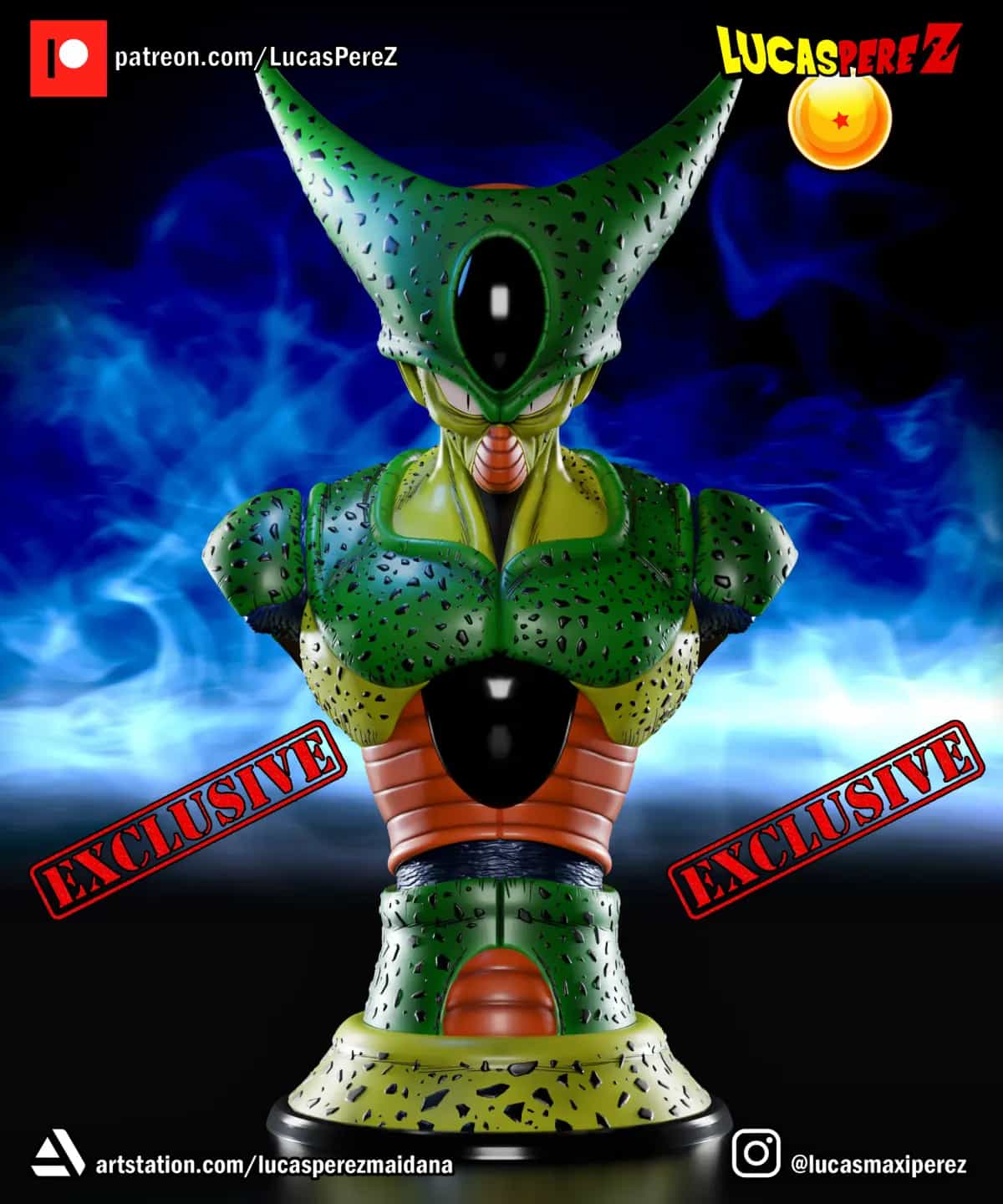 Busto de Cell - Dragon Ball