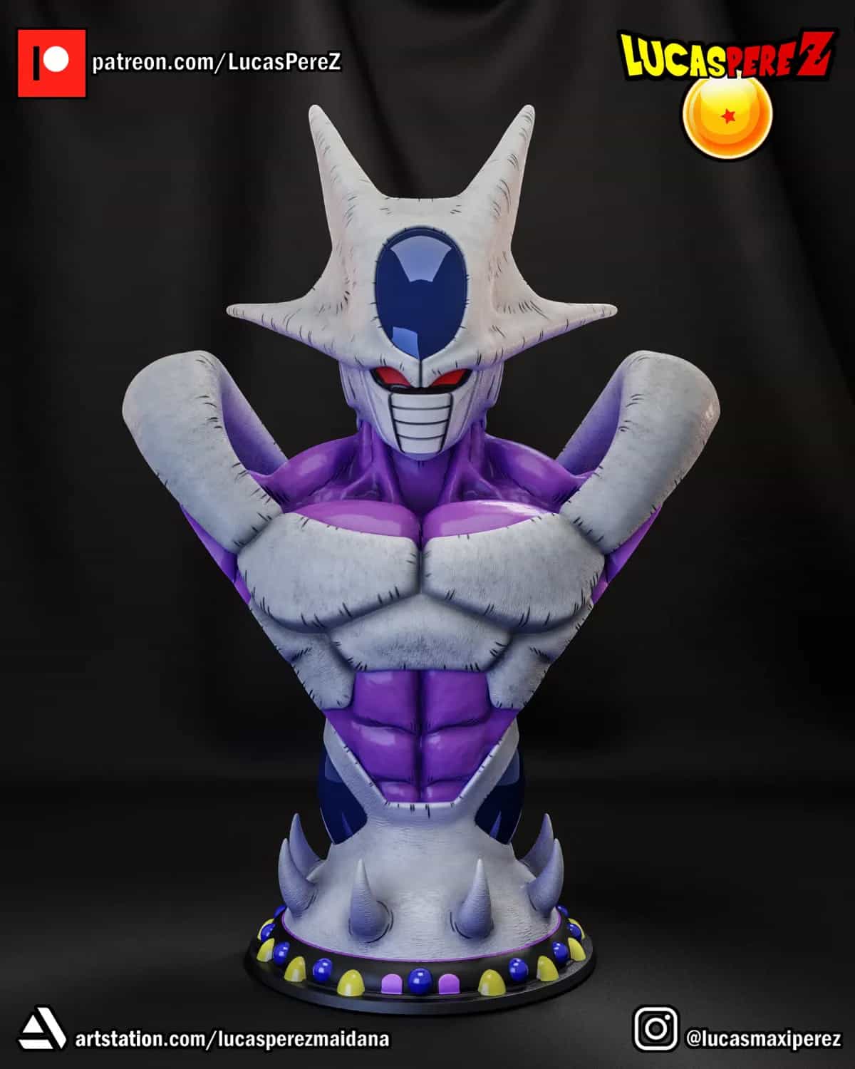 Busto de Cooler - Dragon Ball