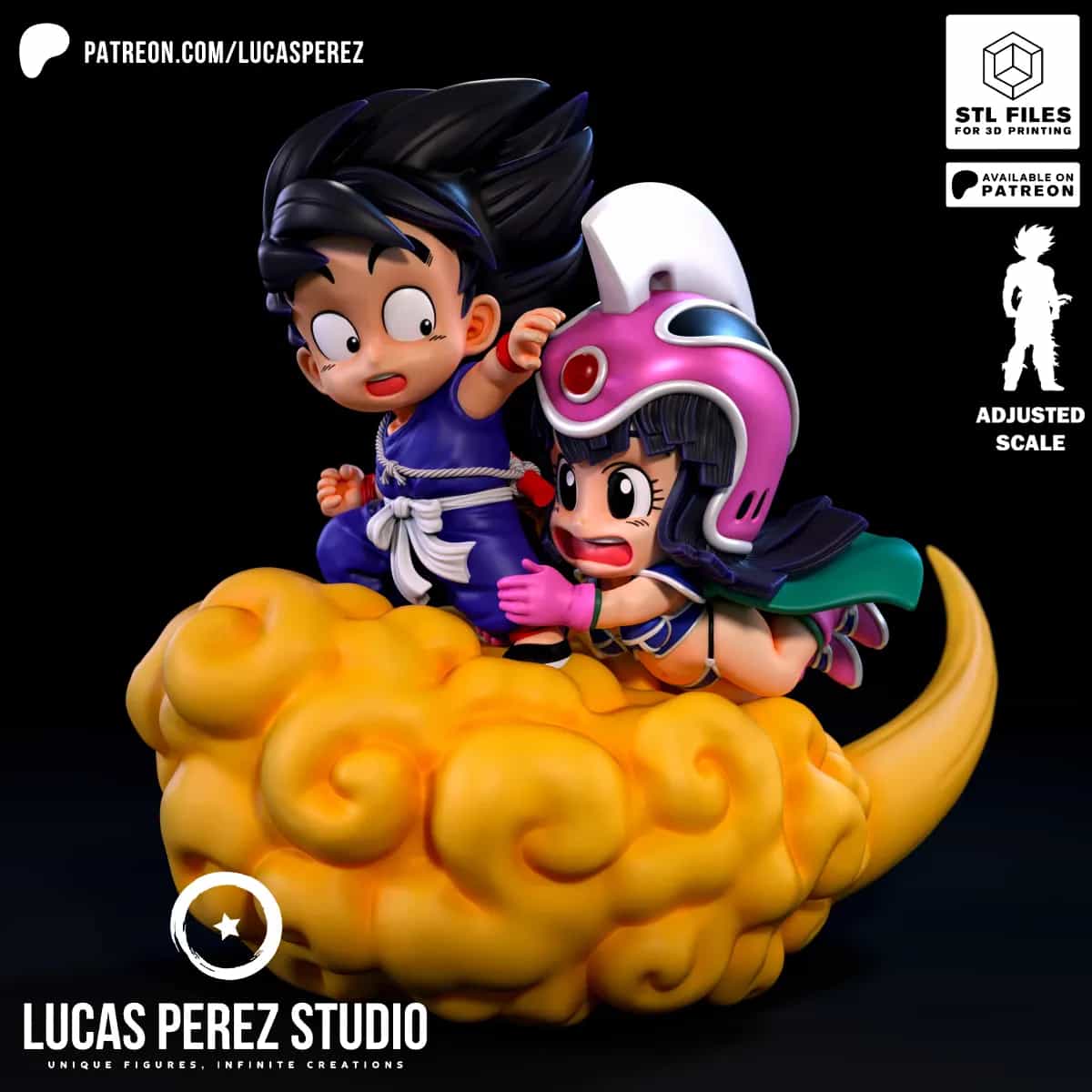 Goku y Chi-Chi - Dragon Ball