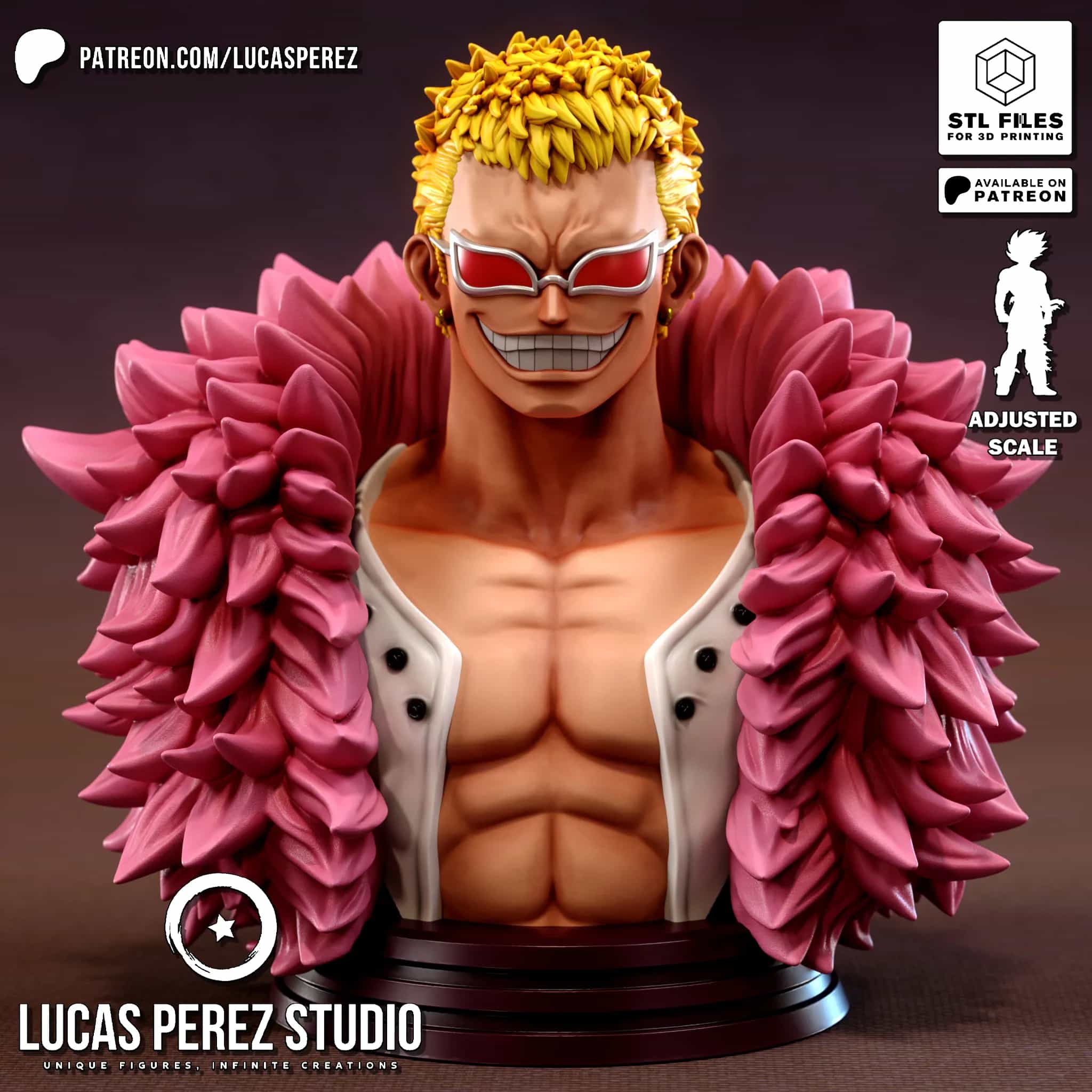 Busto de Doflamingo - One Piece
