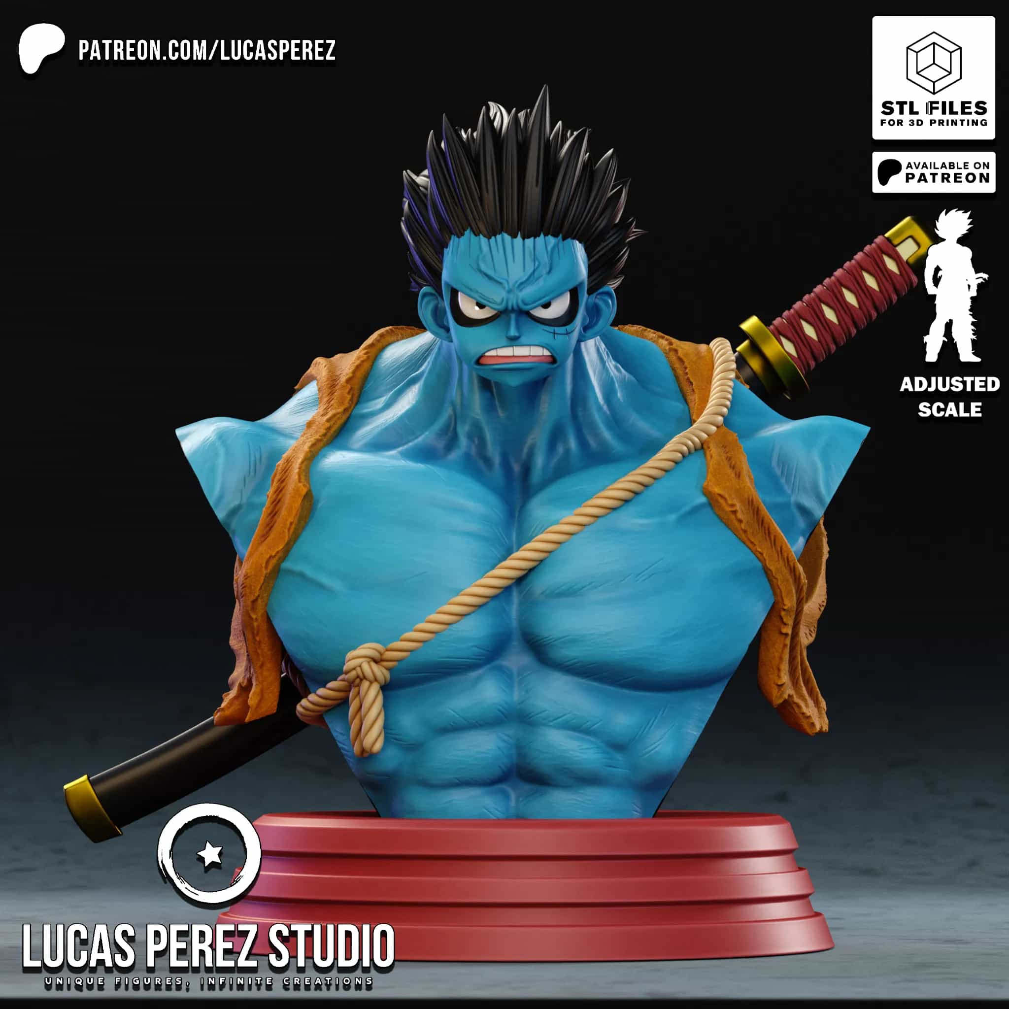 Busto de Luffy Nightmare - One Piece