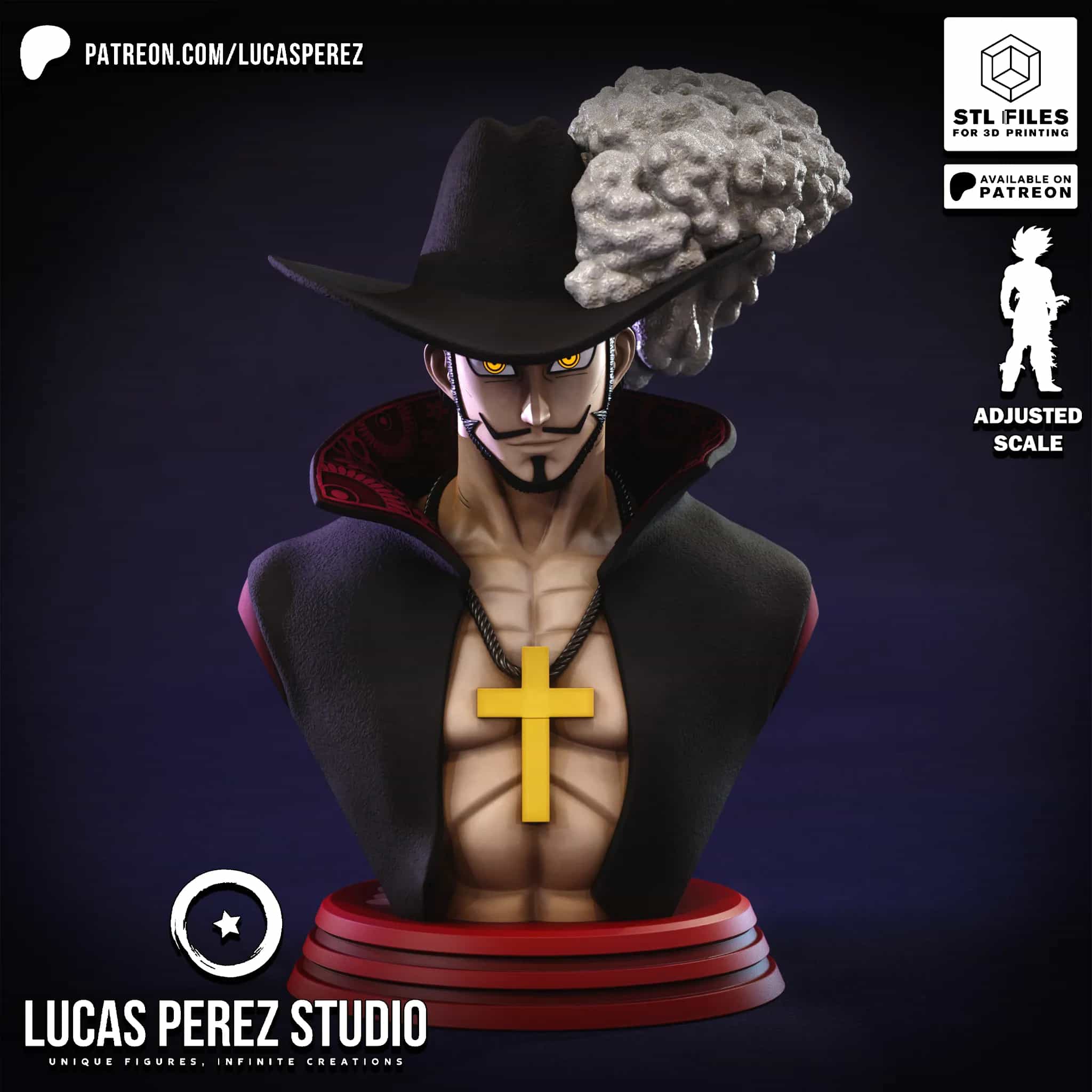 Busto de Mihawk - One Piece