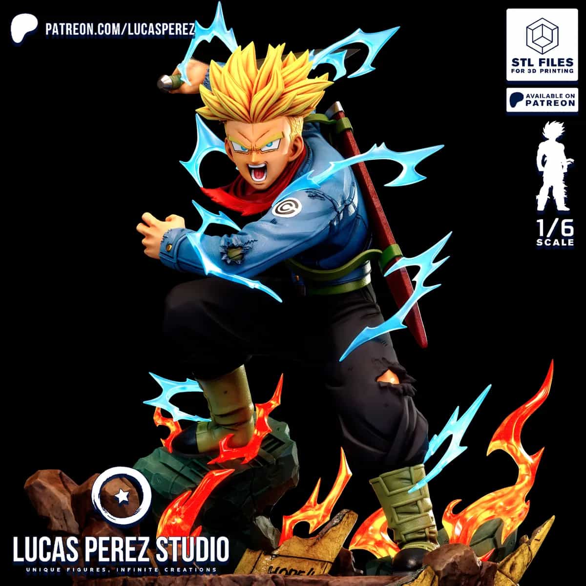 Trunks del Futuro Super Saiyan - Dragon Ball