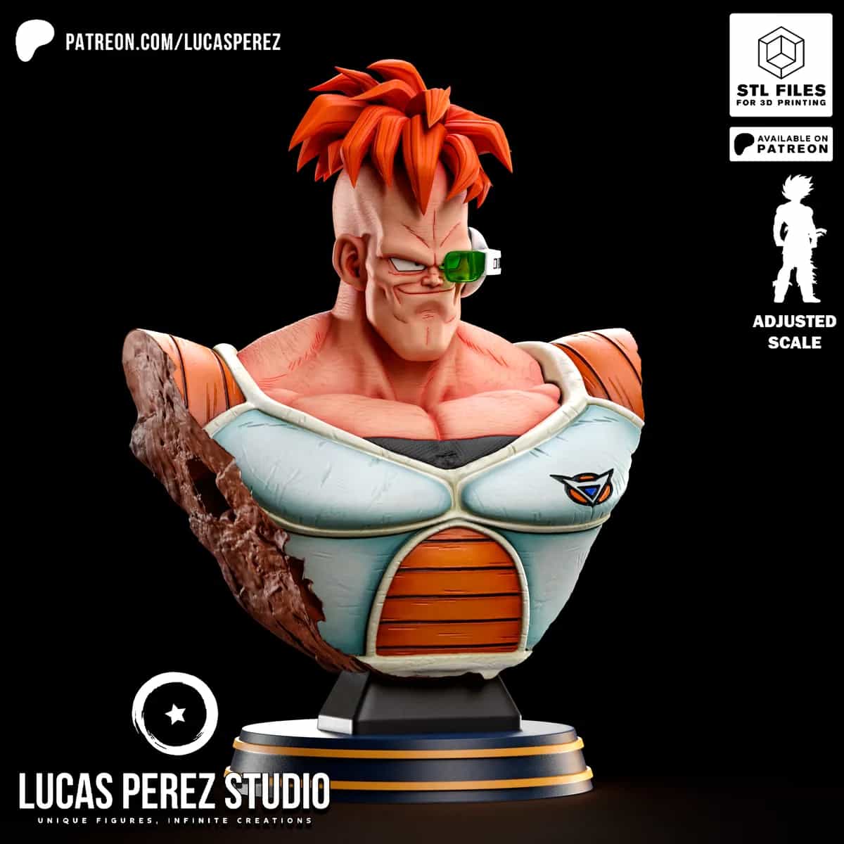 Busto de Recoome - Dragon Ball