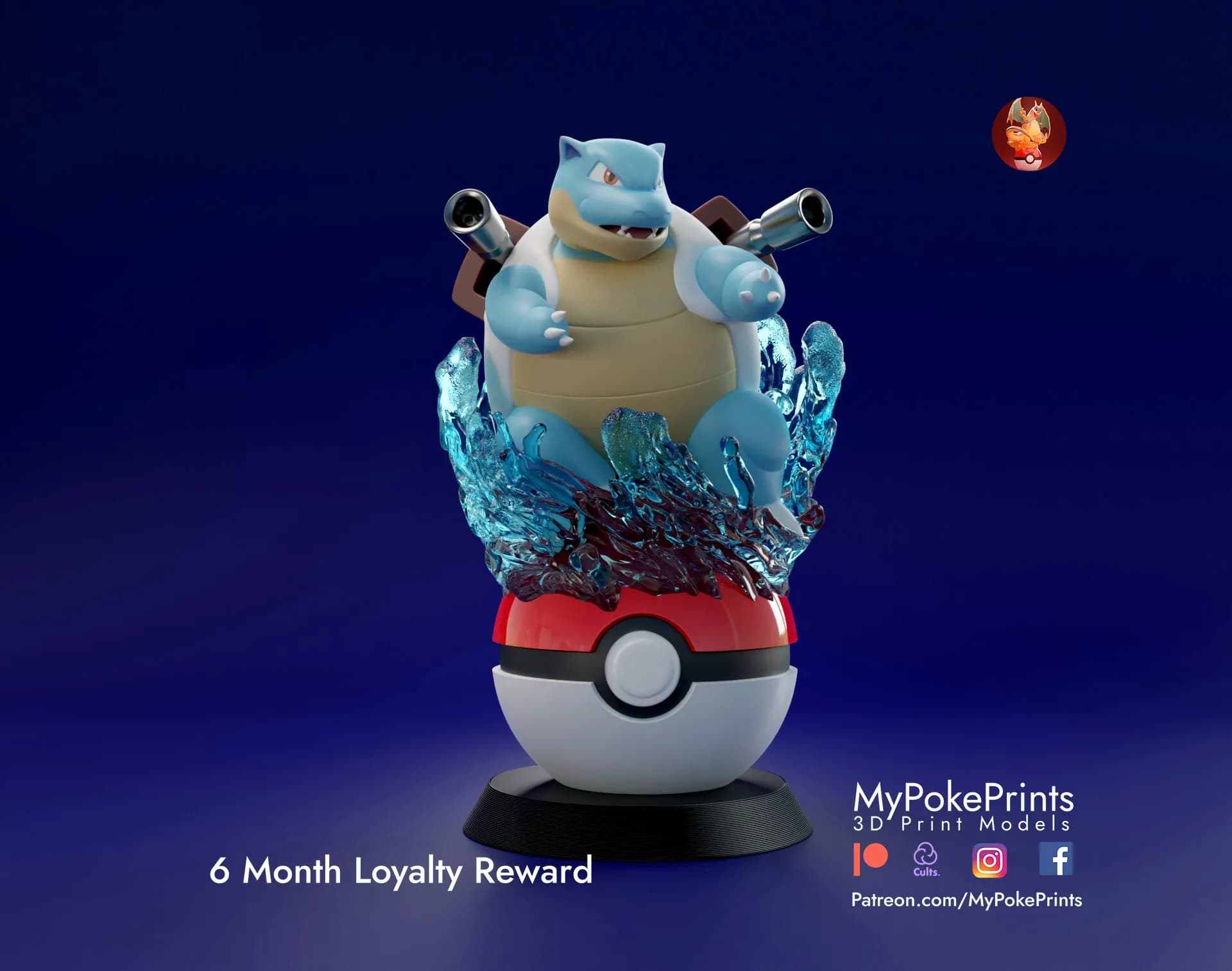 Blastoise on Pokeball - Imagen 1