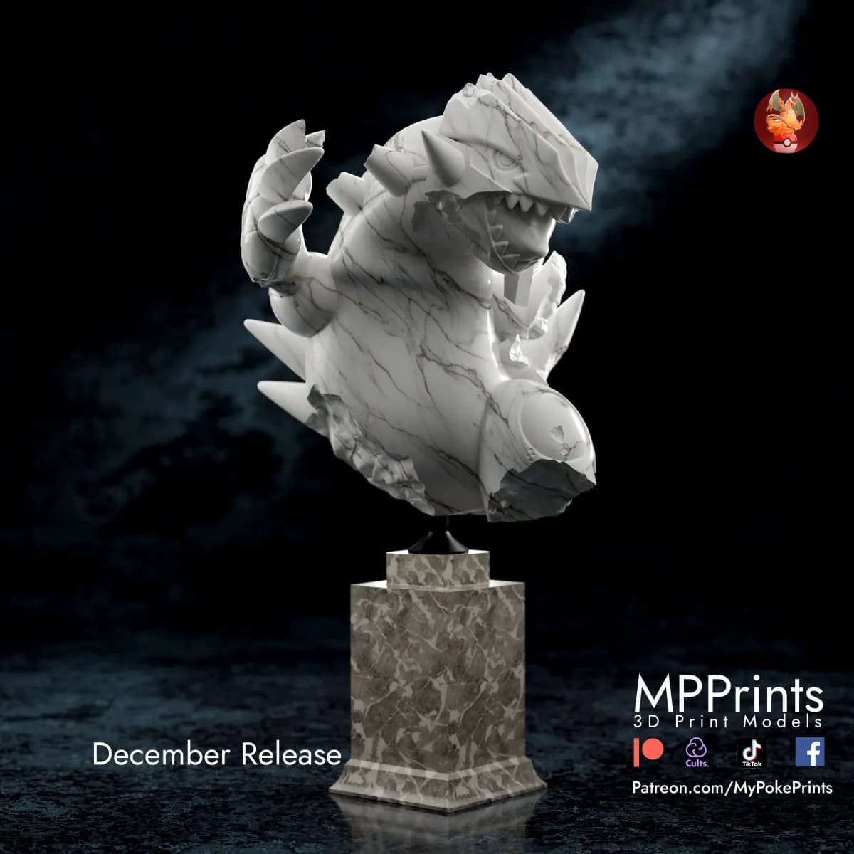 Busto de Groudon - Imagen 3