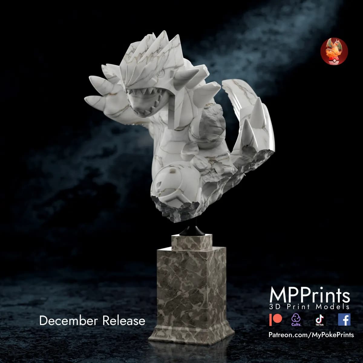 Busto de Groudon - Imagen 4