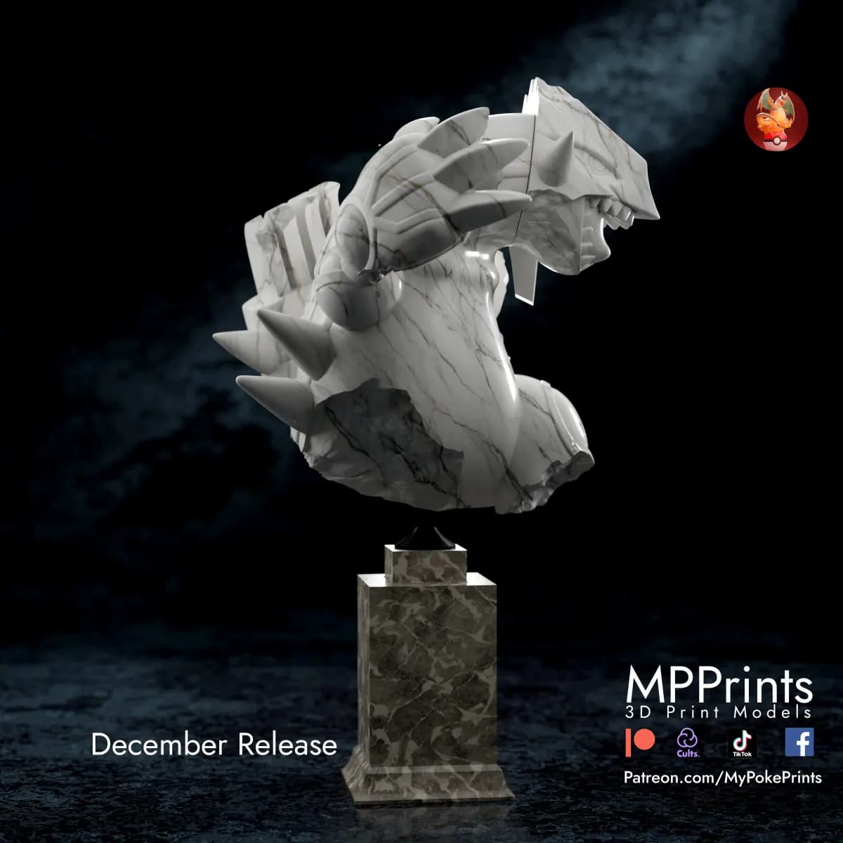 Busto de Groudon - Imagen 5