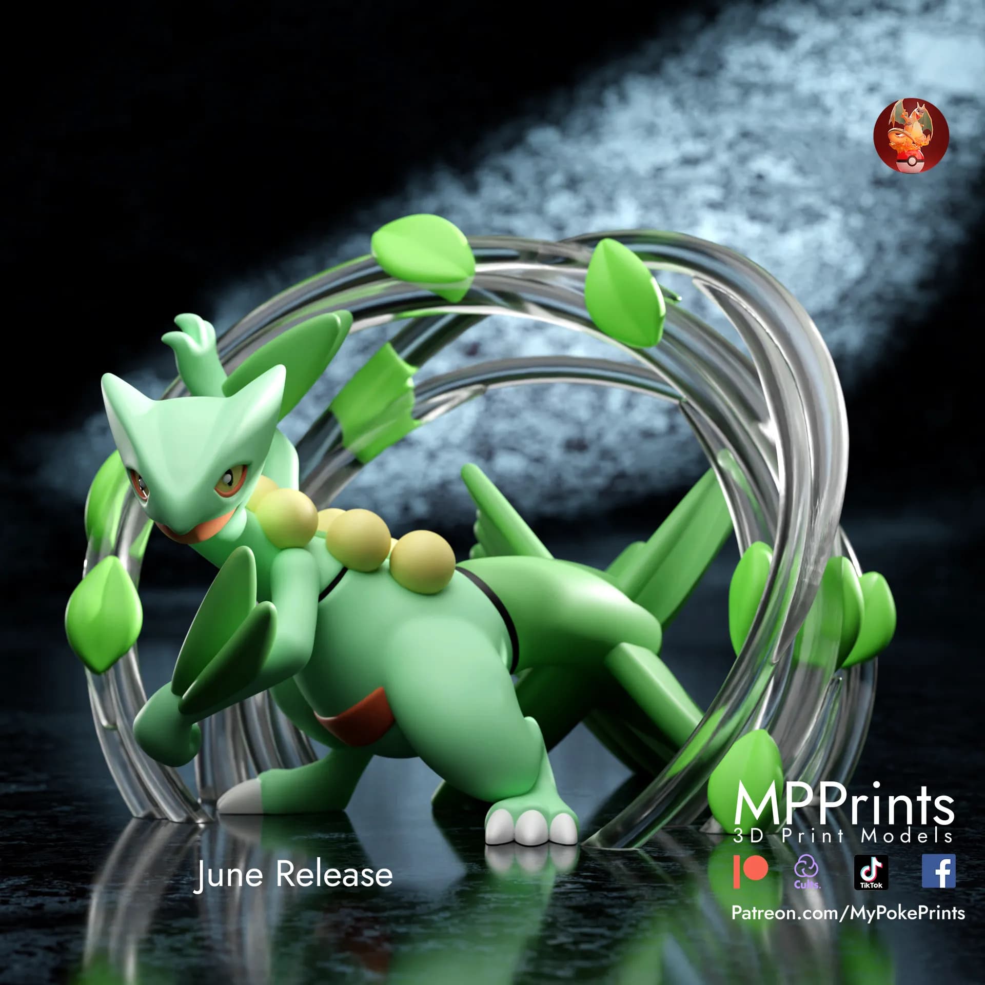 Estatua de Sceptile - Imagen 3