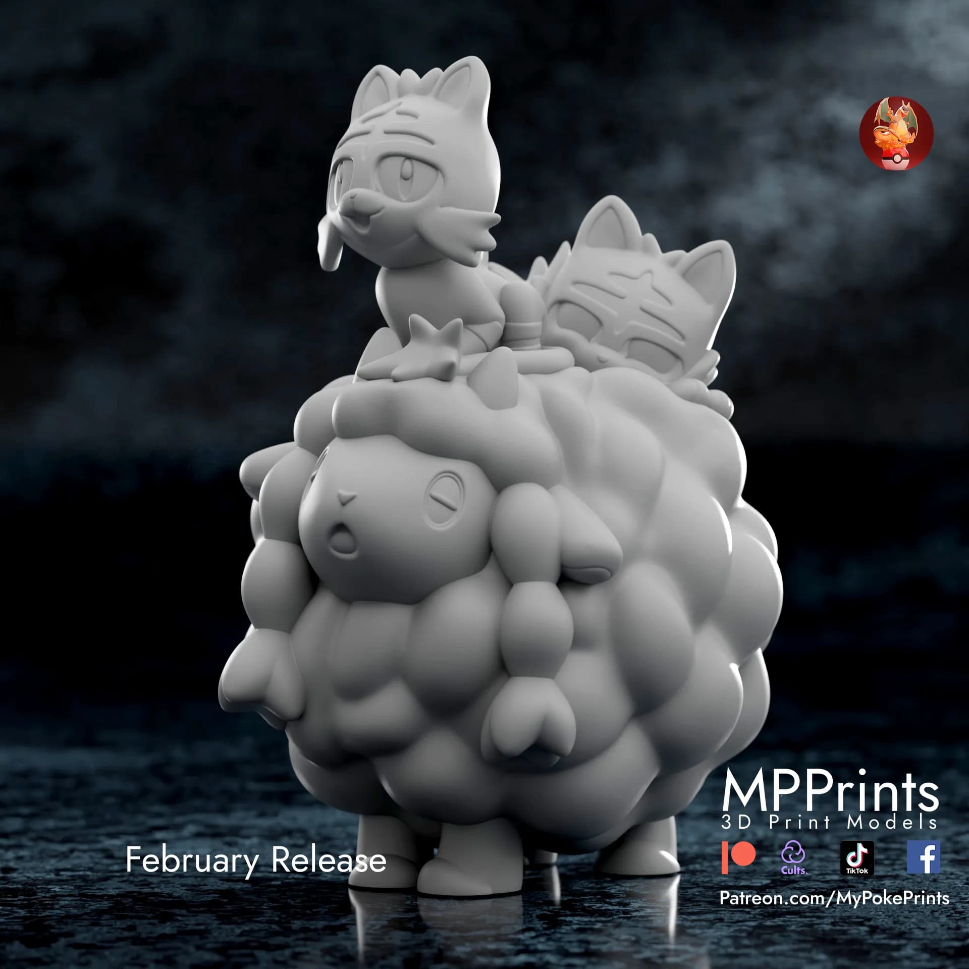 Estatua de Wooloo Litten - Imagen 2