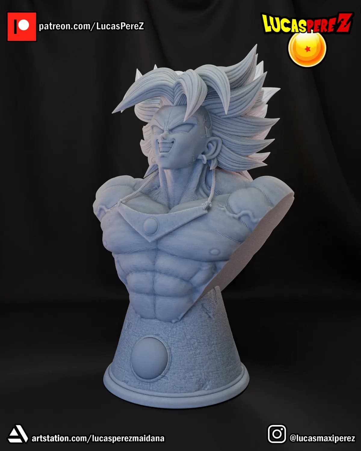 Busto de Broly - Dragon Ball - Imagen 2