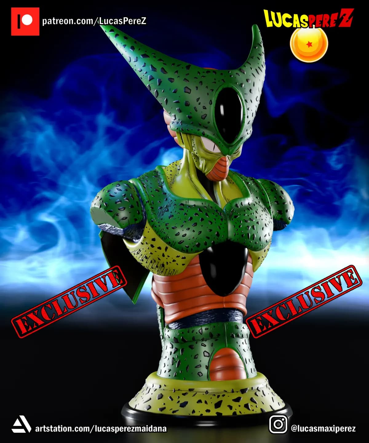 Busto de Cell - Dragon Ball - Imagen 3
