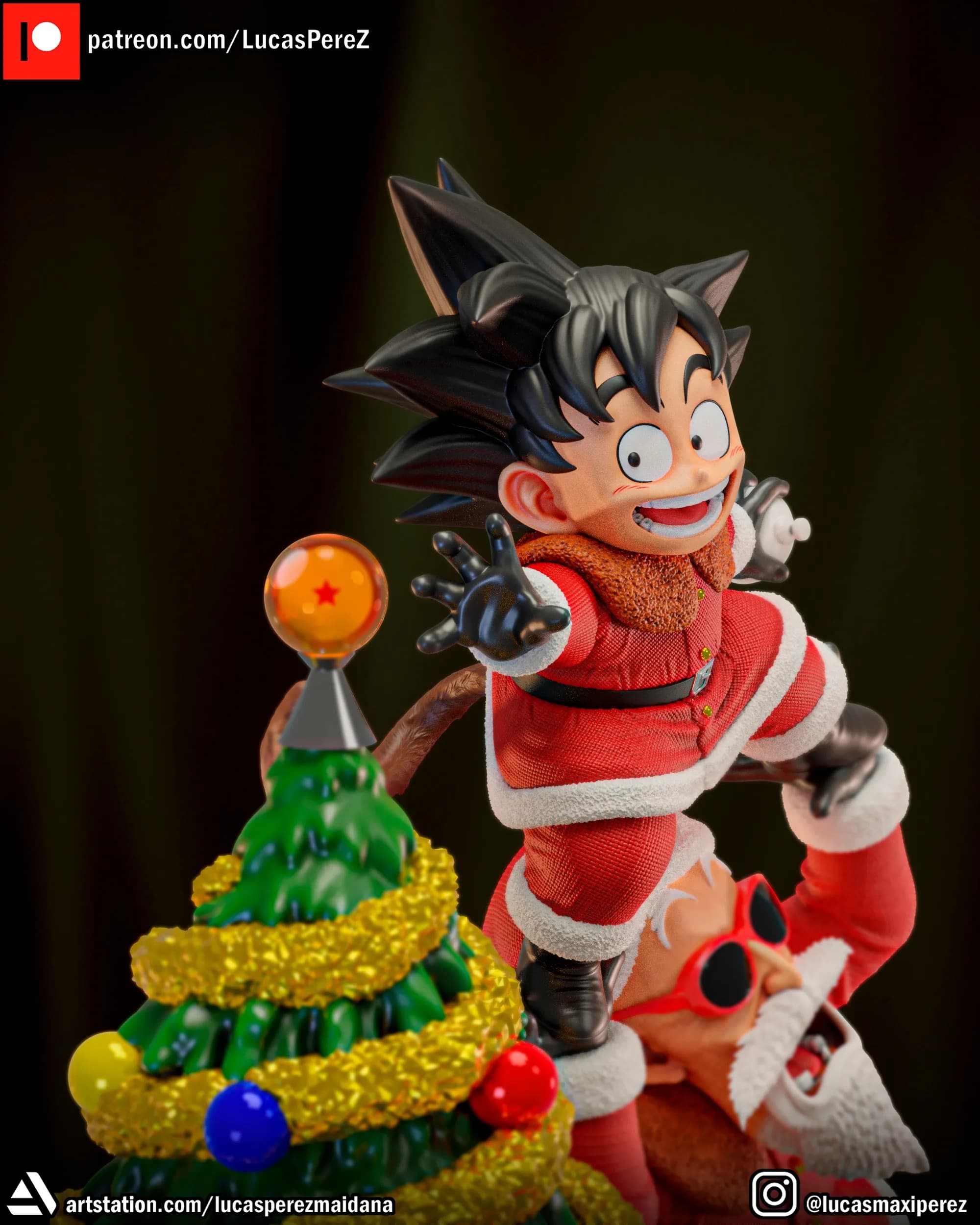 Diorama de Navidad - Dragon Ball - Imagen 5