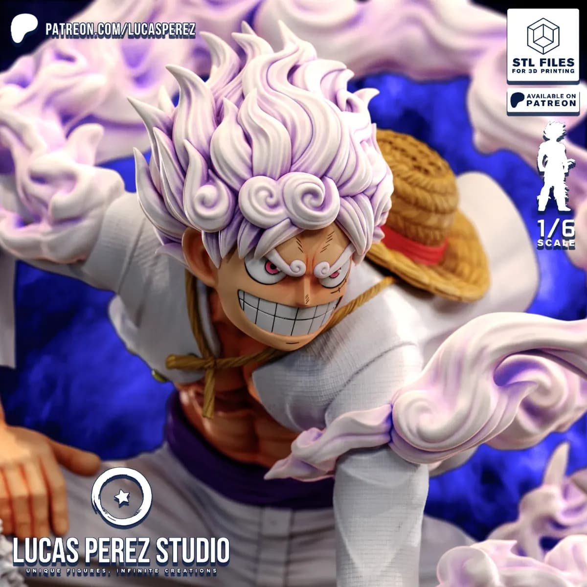 Luffy Gear 5 Nika - One Piece - Imagen 3