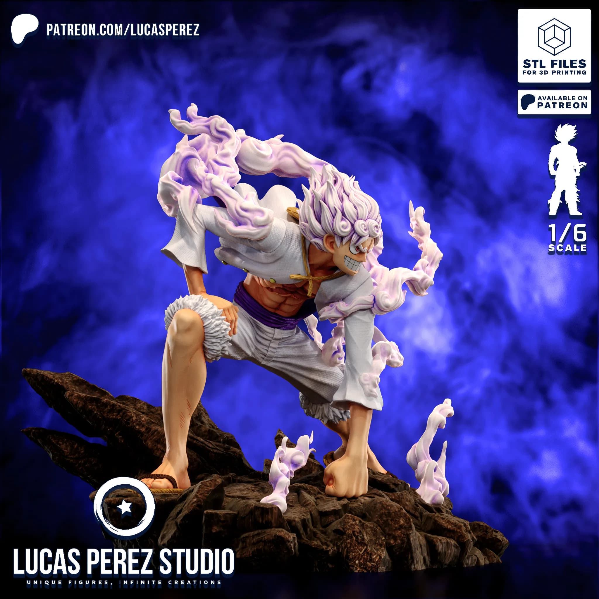 Luffy Gear 5 Nika - One Piece - Imagen 2