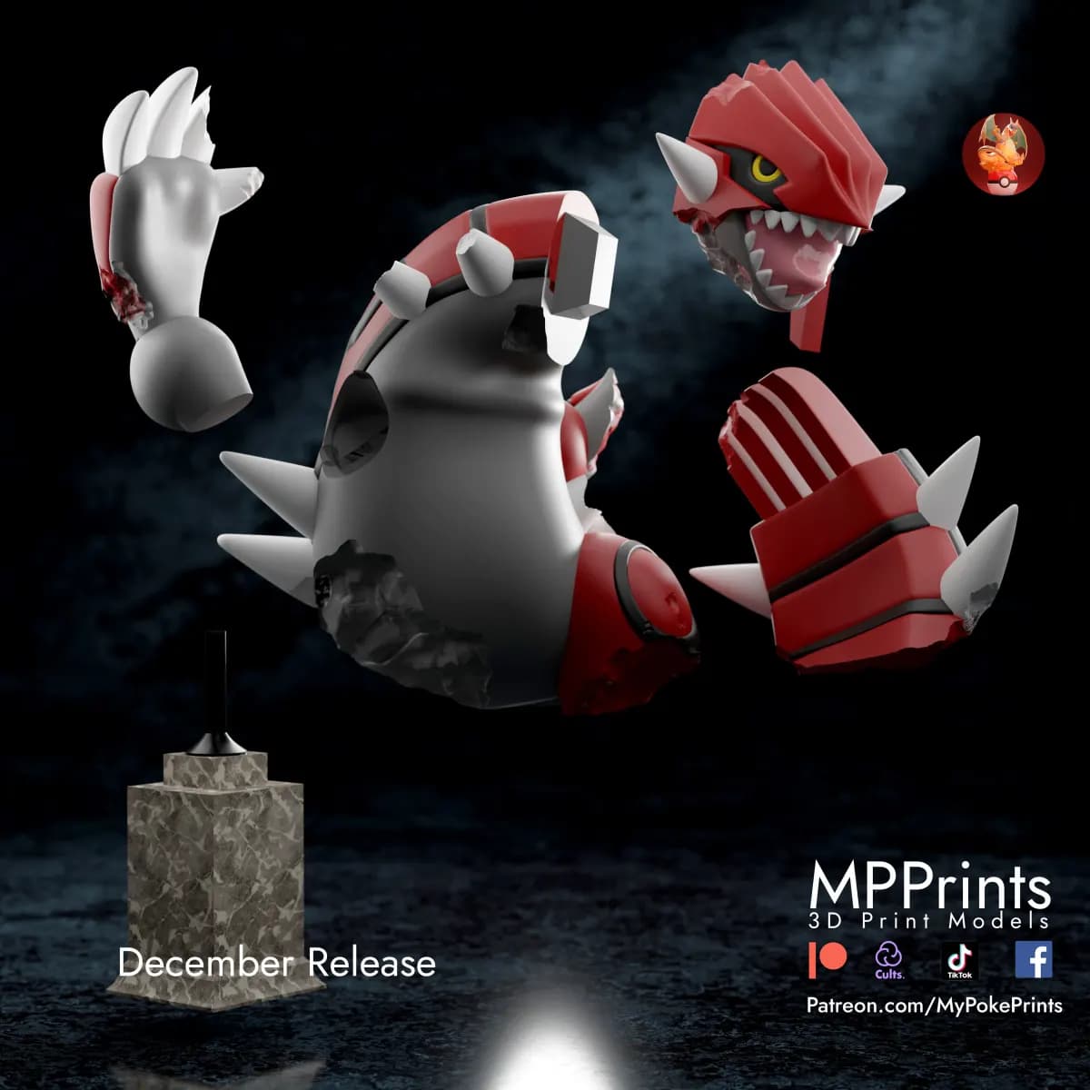 Busto de Groudon - Imagen 2