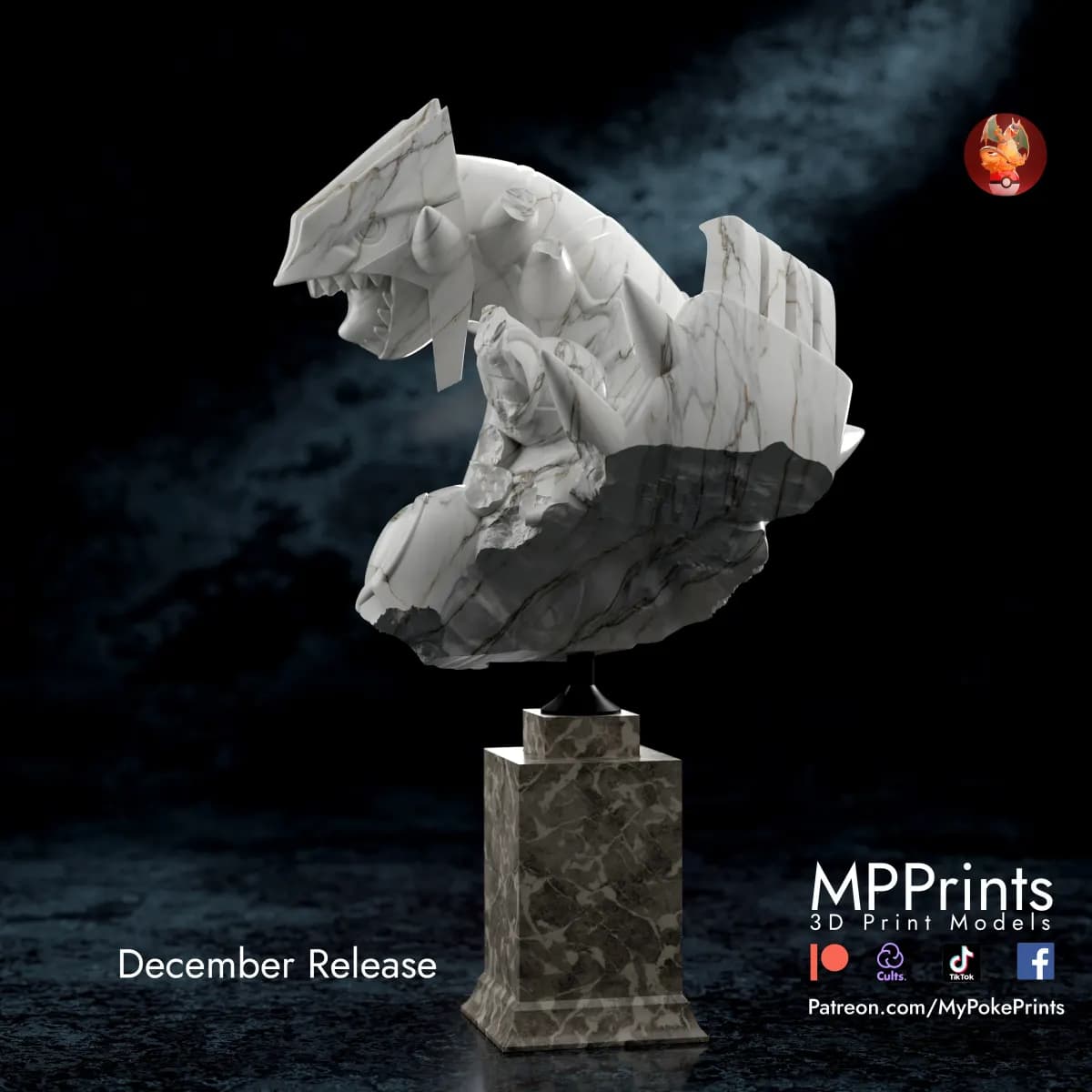 Busto de Groudon - Imagen 6