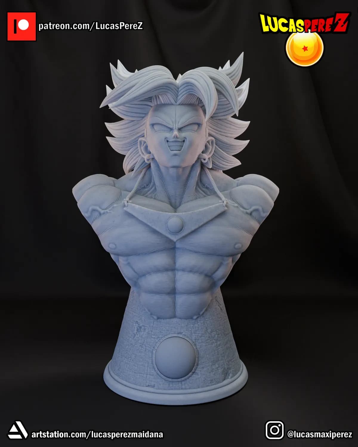 Busto de Broly - Dragon Ball - Imagen 8