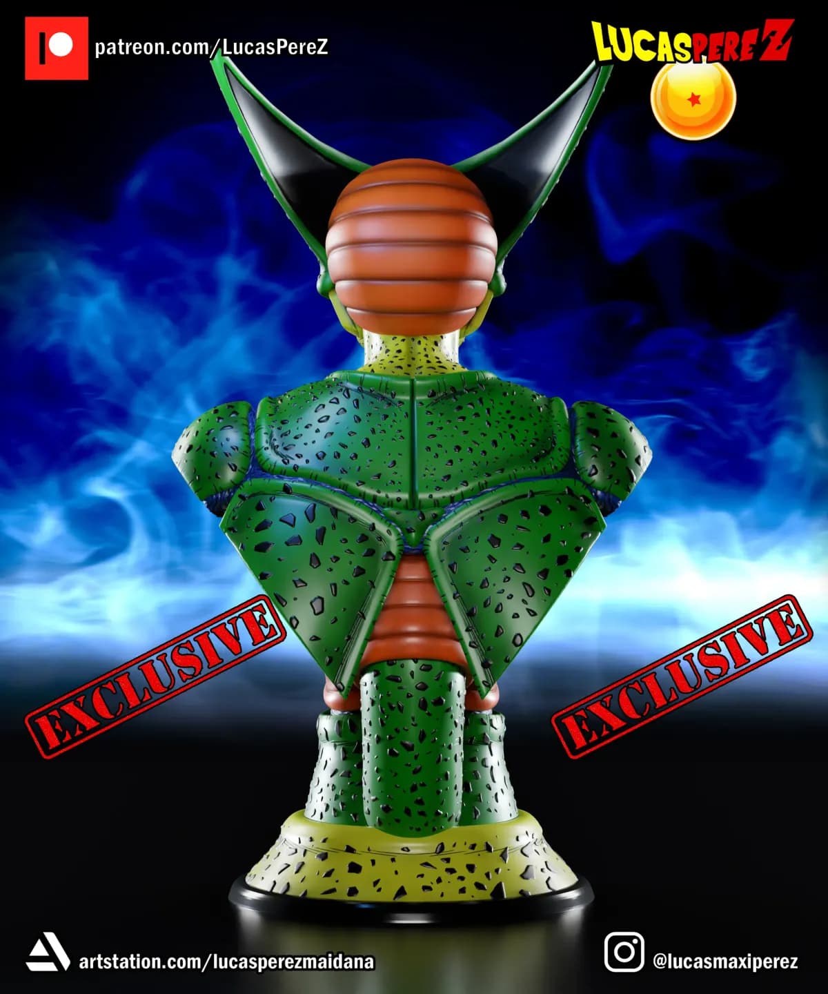 Busto de Cell - Dragon Ball - Imagen 4