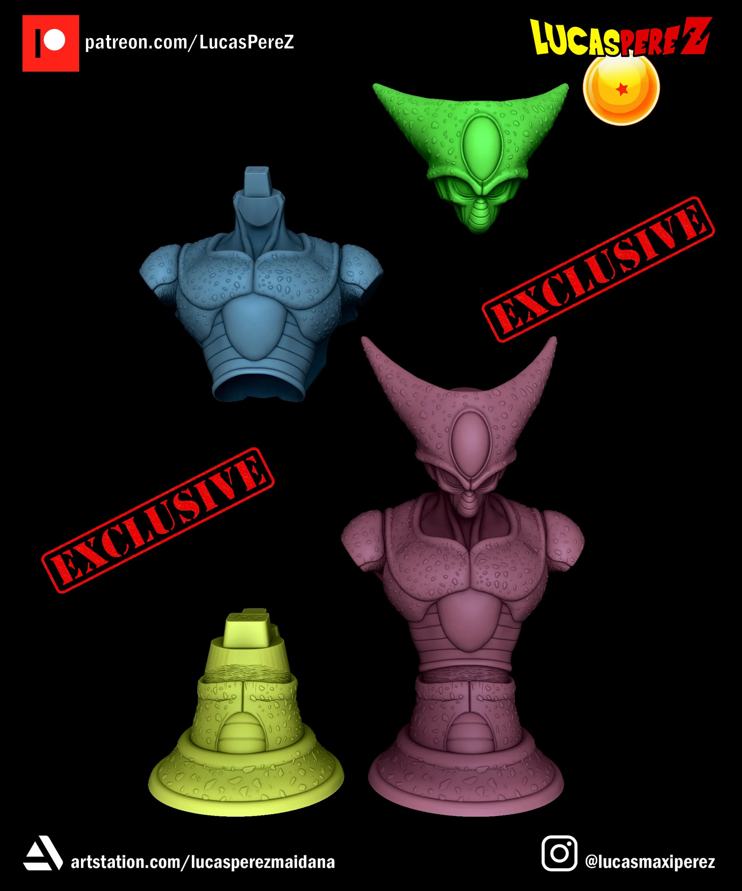 Busto de Cell - Dragon Ball - Imagen 9