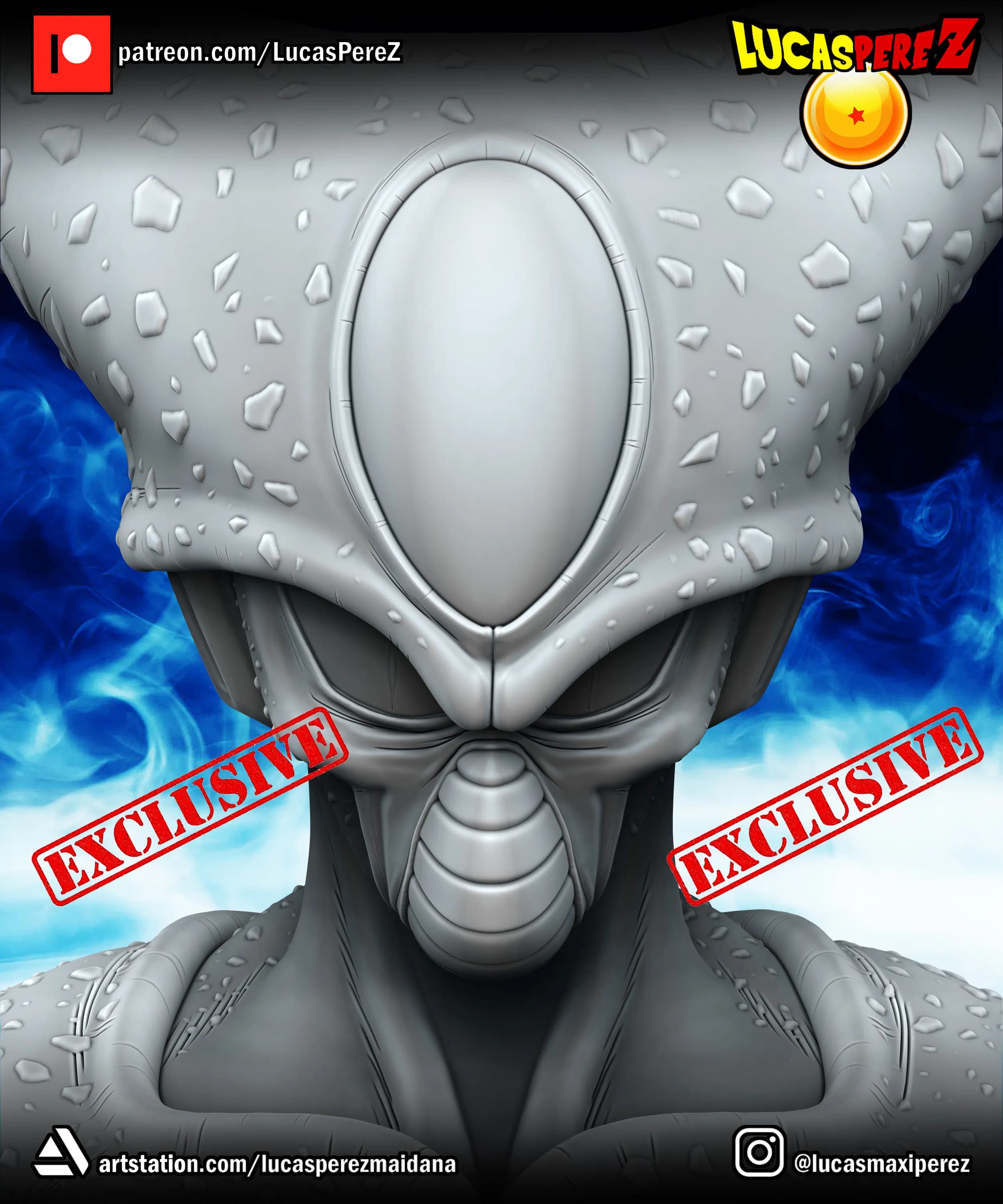 Busto de Cell - Dragon Ball - Imagen 7