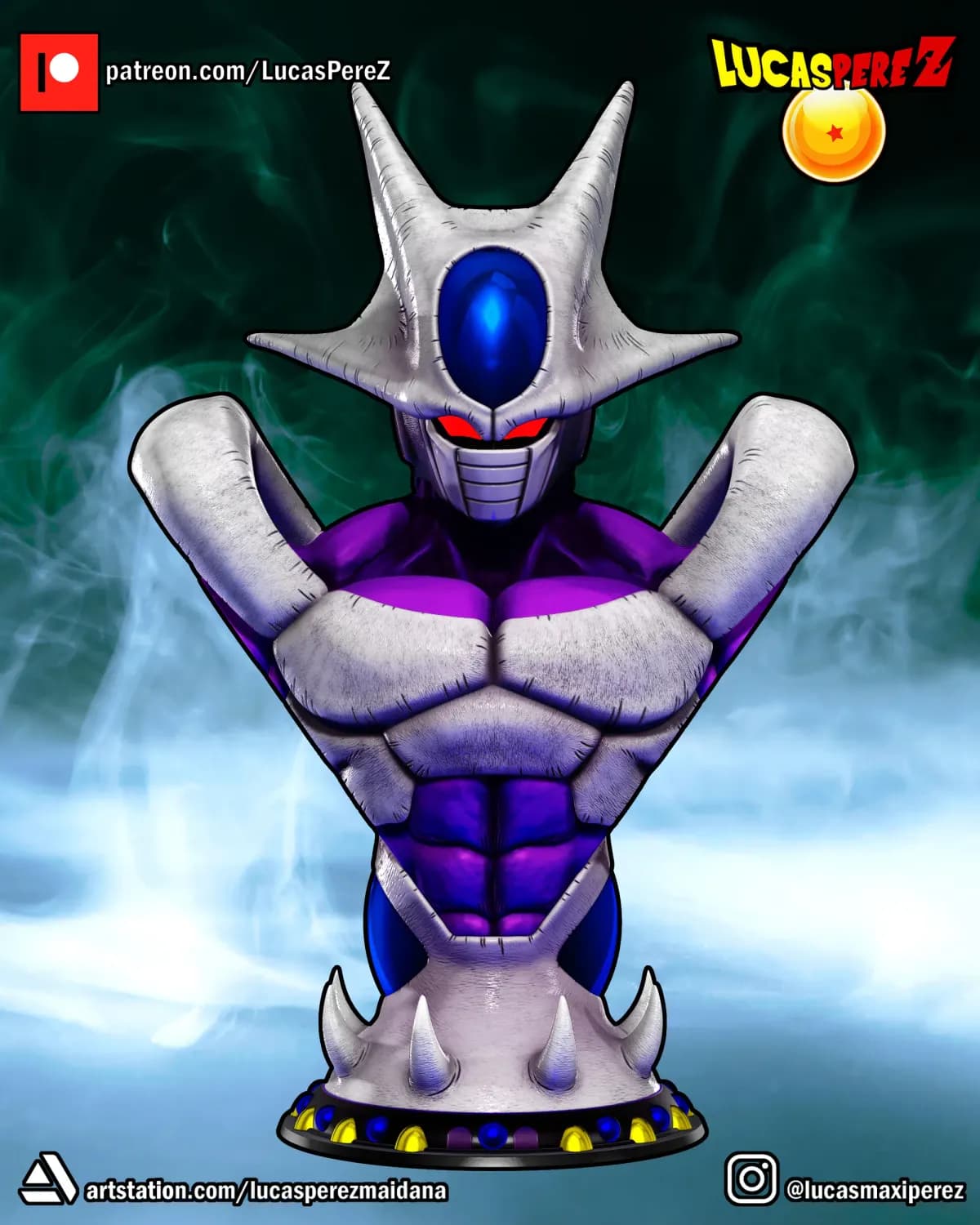 Busto de Cooler - Dragon Ball - Imagen 9
