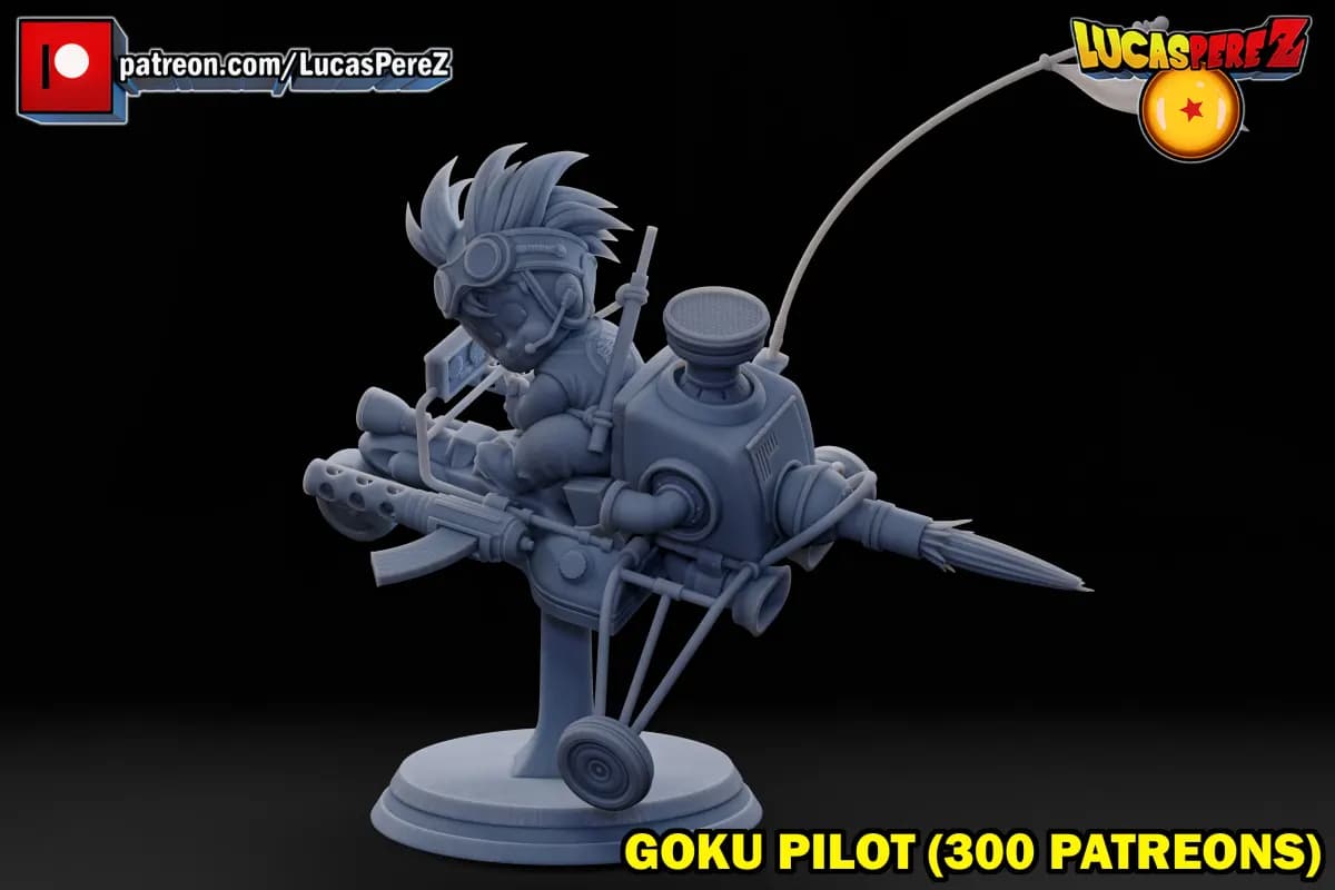 Goku Niño Pilotando - Dragon Ball - Imagen 2