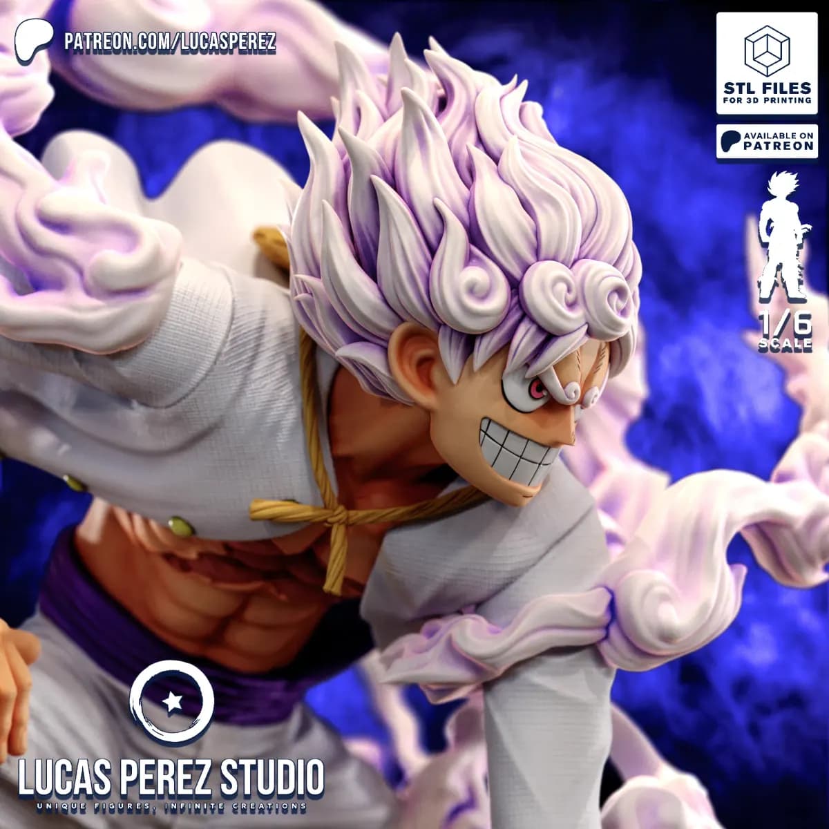 Luffy Gear 5 Nika - One Piece - Imagen 8