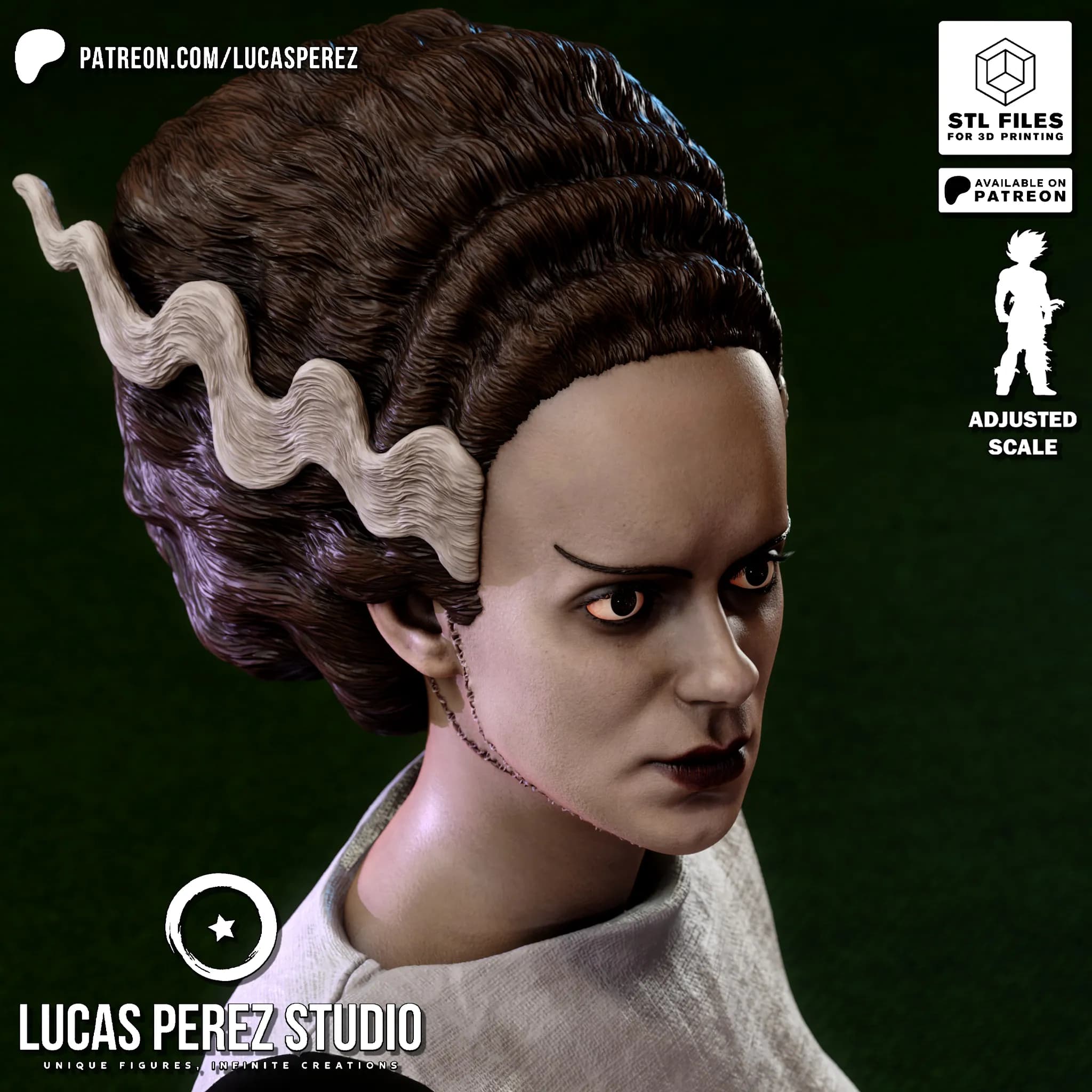 Busto de La Novia de Frankenstein - Cine Clásico - Imagen 17