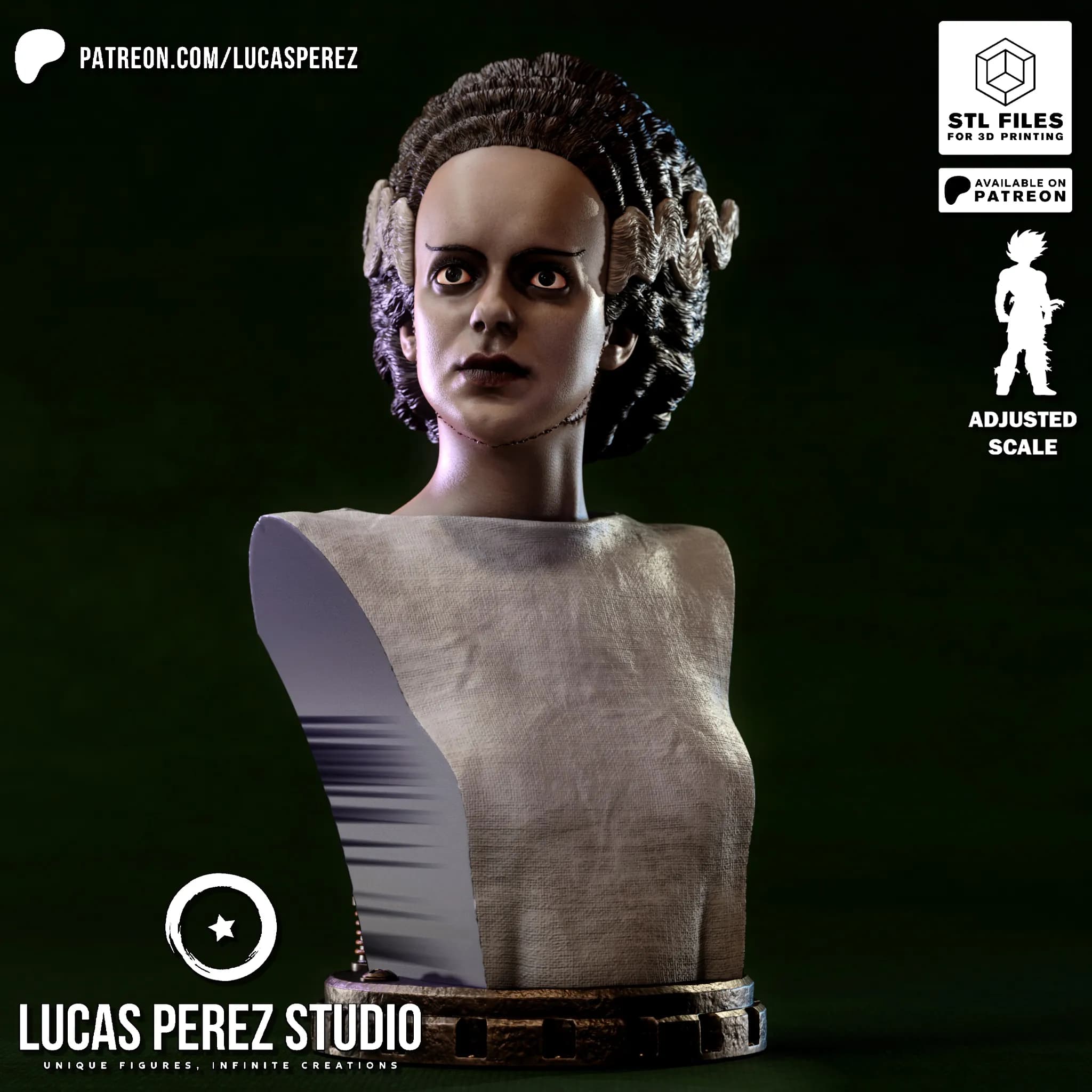 Busto de La Novia de Frankenstein - Cine Clásico - Imagen 20