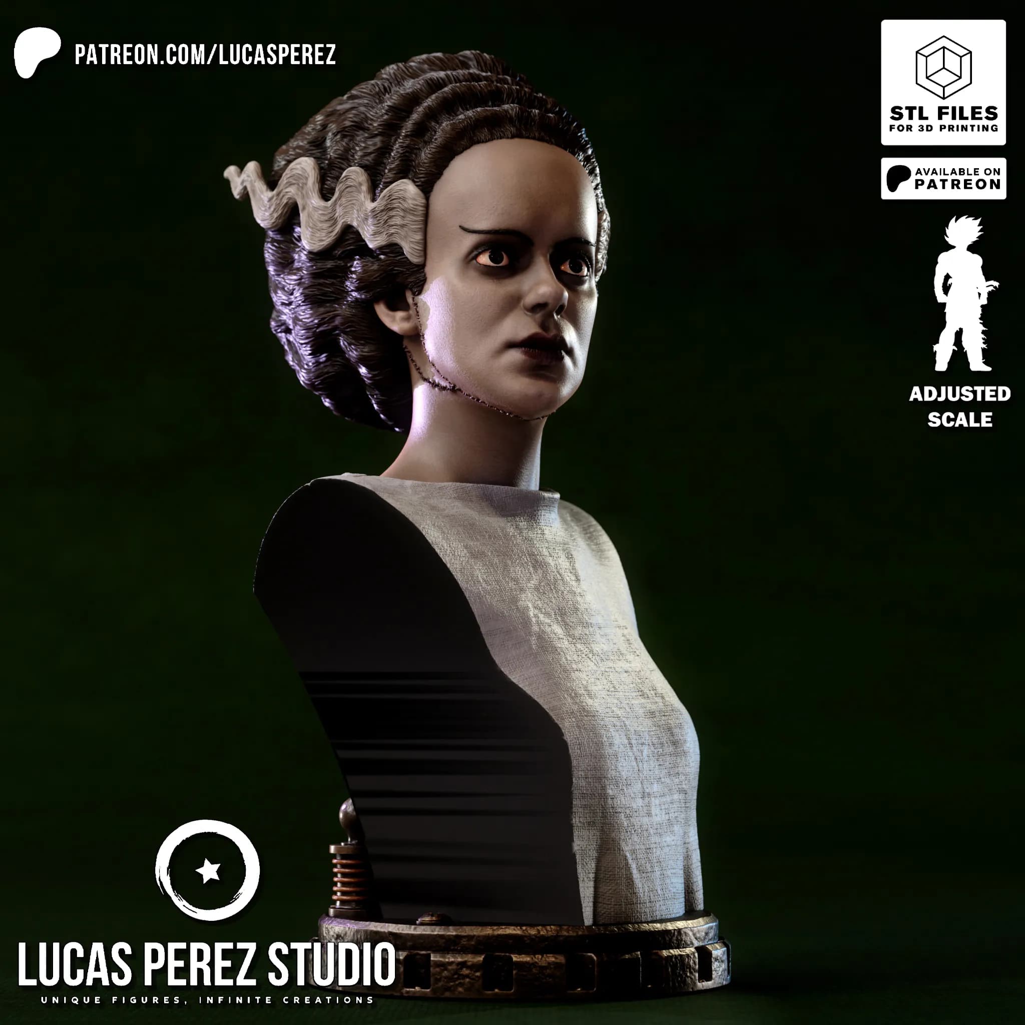 Busto de La Novia de Frankenstein - Cine Clásico - Imagen 21