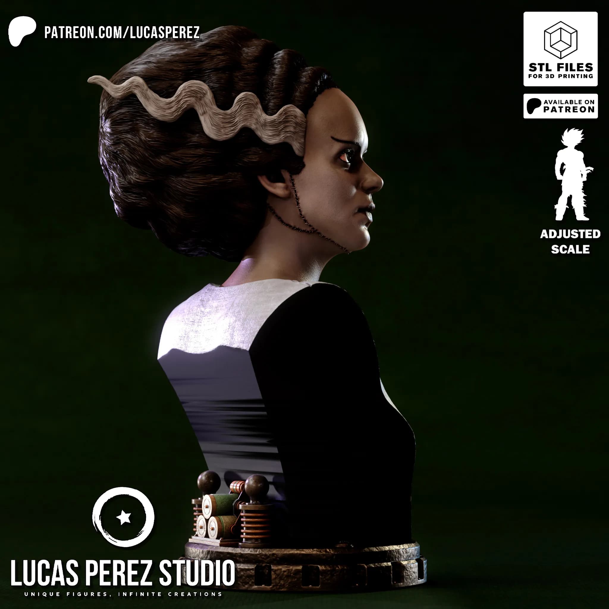 Busto de La Novia de Frankenstein - Cine Clásico - Imagen 22