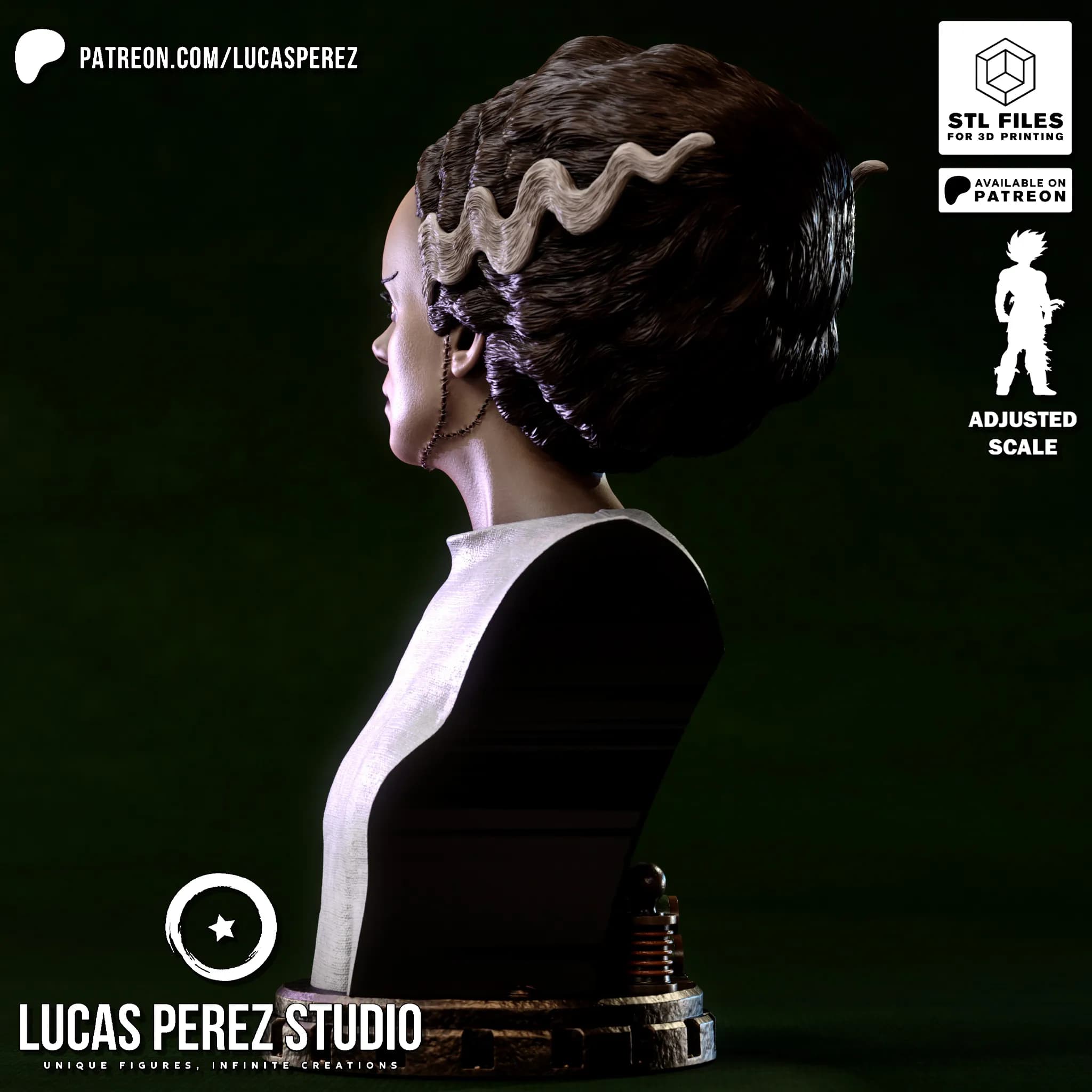 Busto de La Novia de Frankenstein - Cine Clásico - Imagen 26