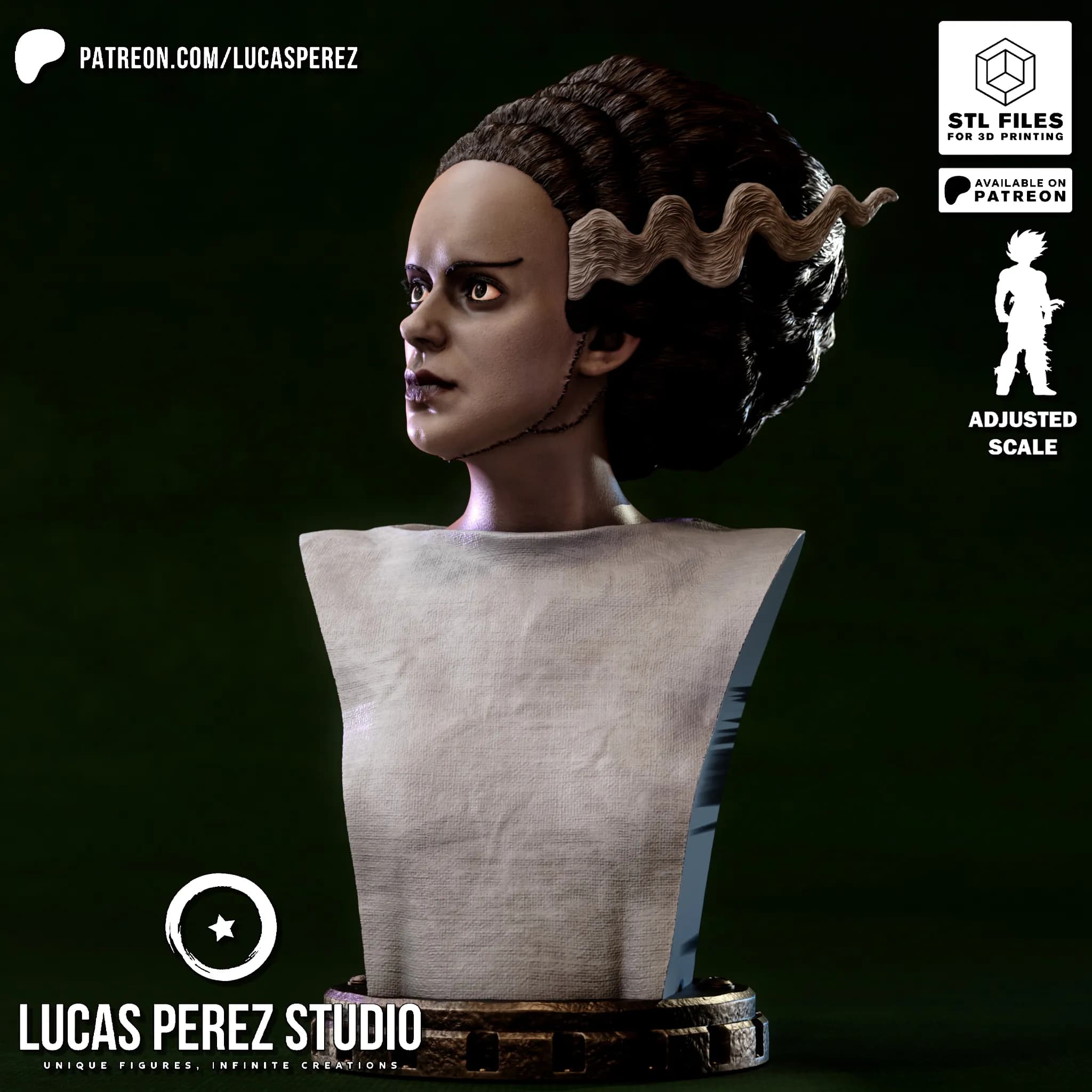 Busto de La Novia de Frankenstein - Cine Clásico - Imagen 28