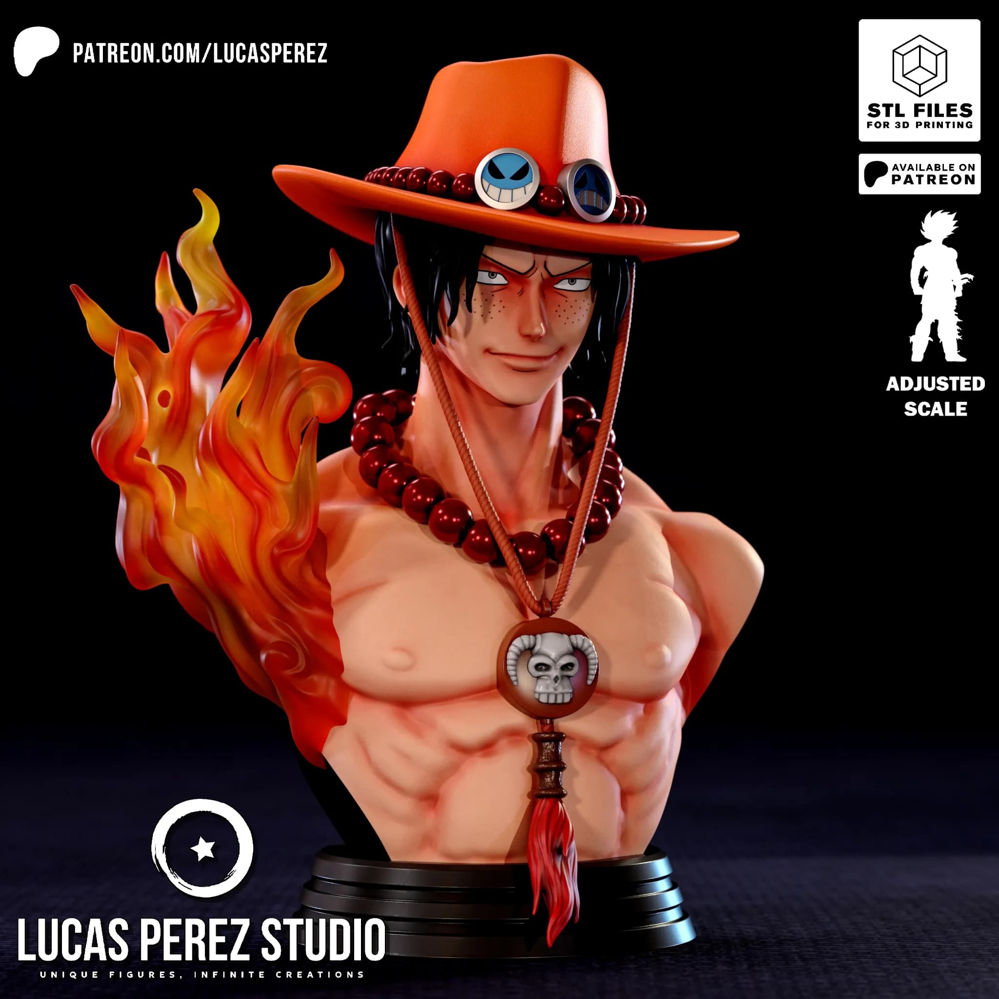 Busto de Ace - One Piece - Imagen 2