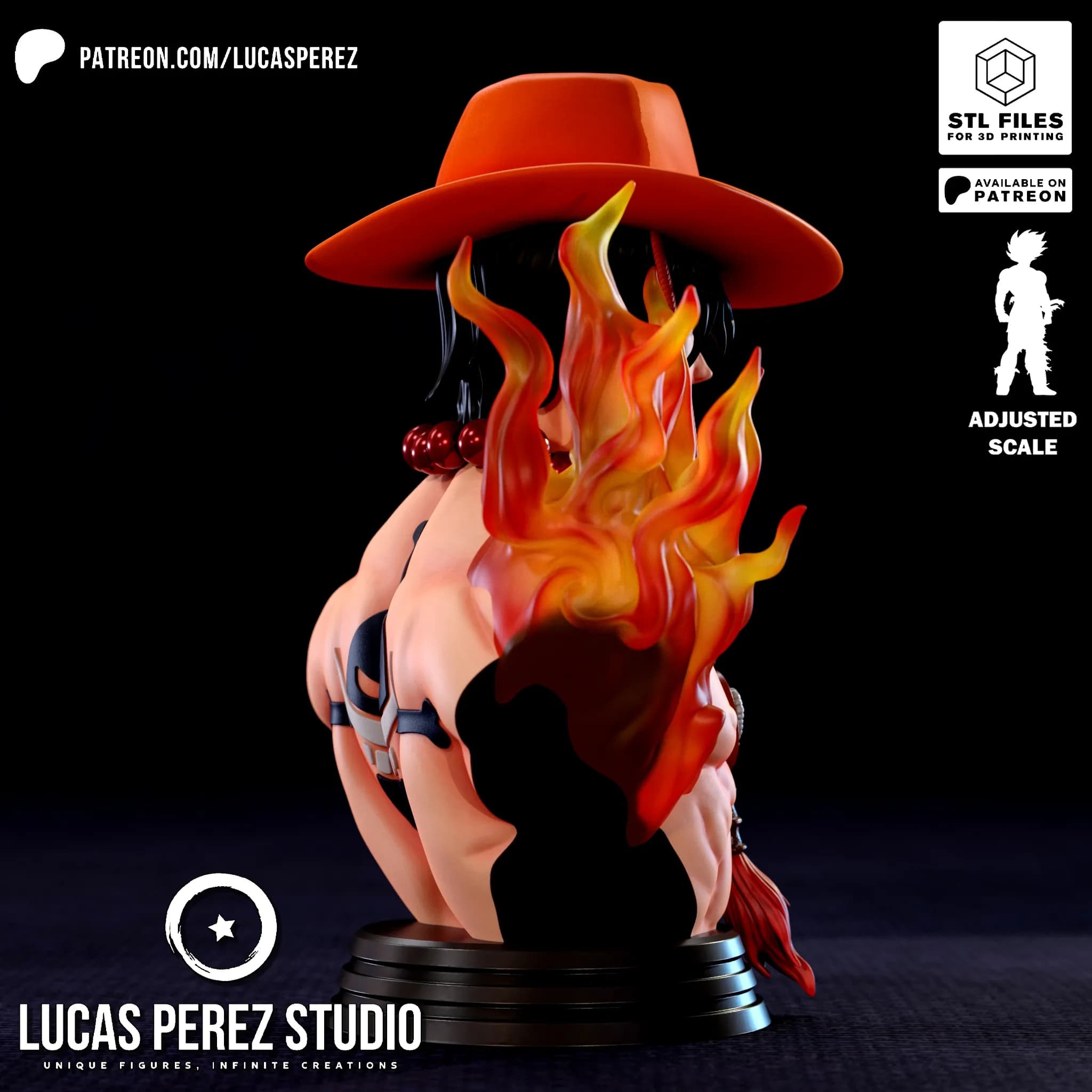 Busto de Ace - One Piece - Imagen 5