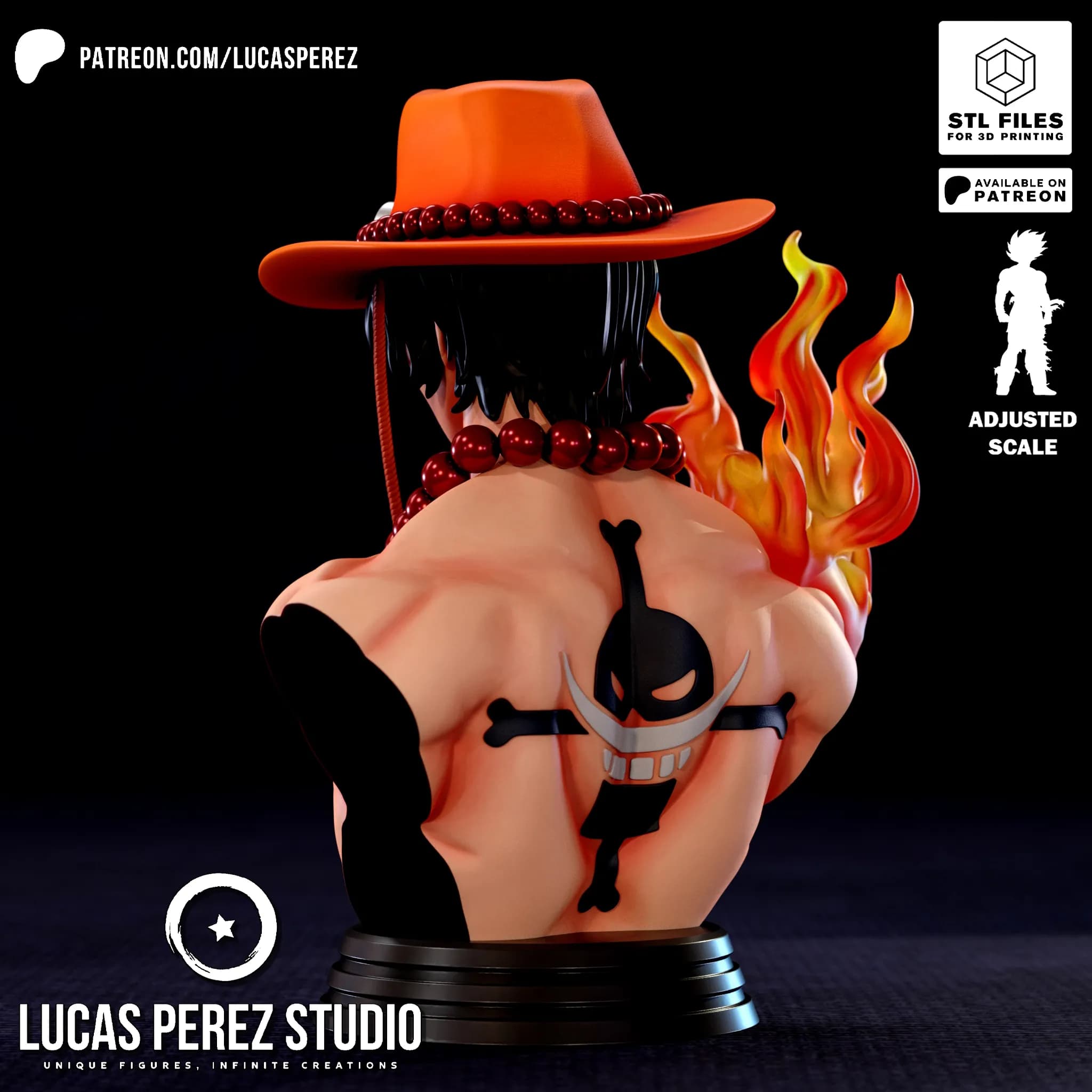 Busto de Ace - One Piece - Imagen 8