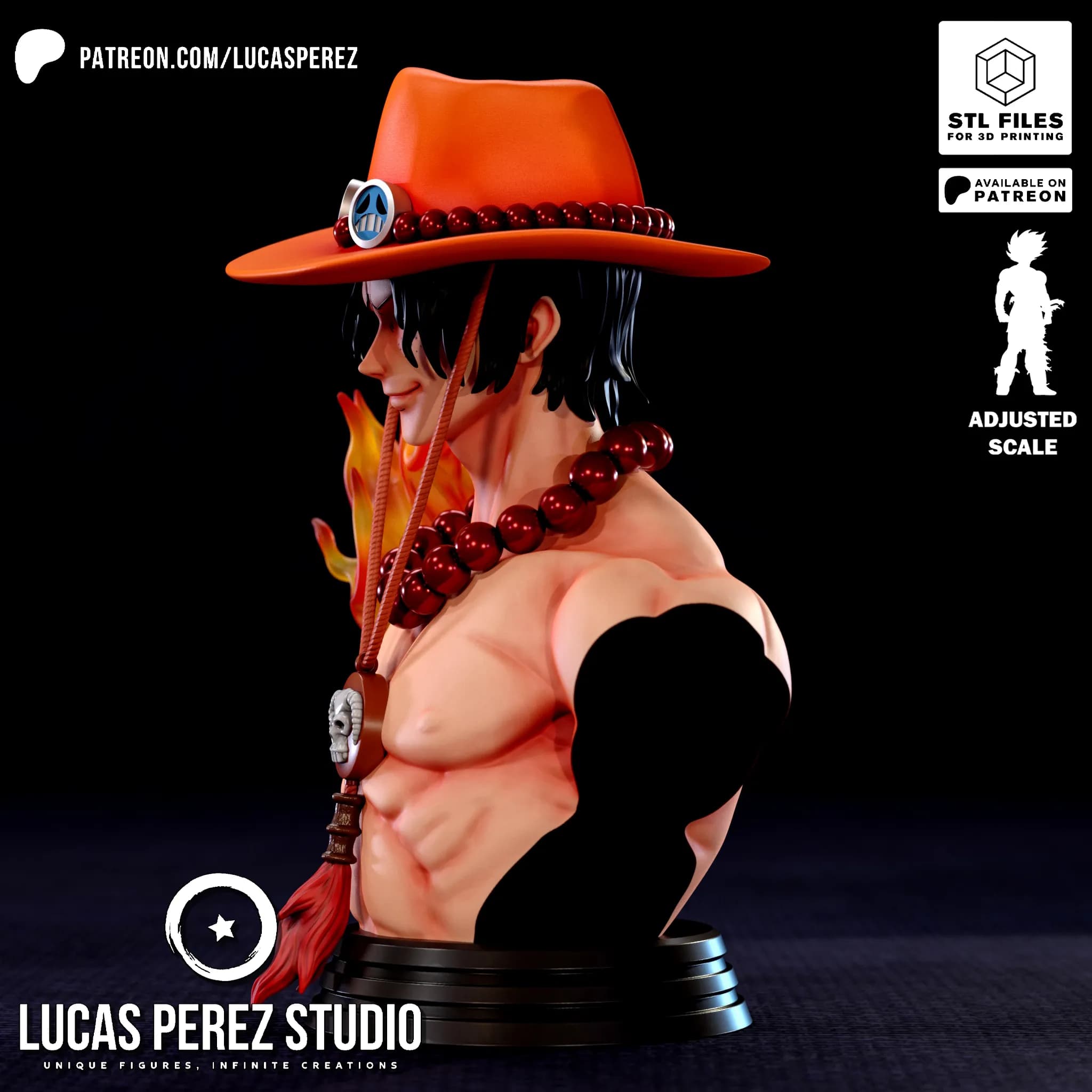Busto de Ace - One Piece - Imagen 10