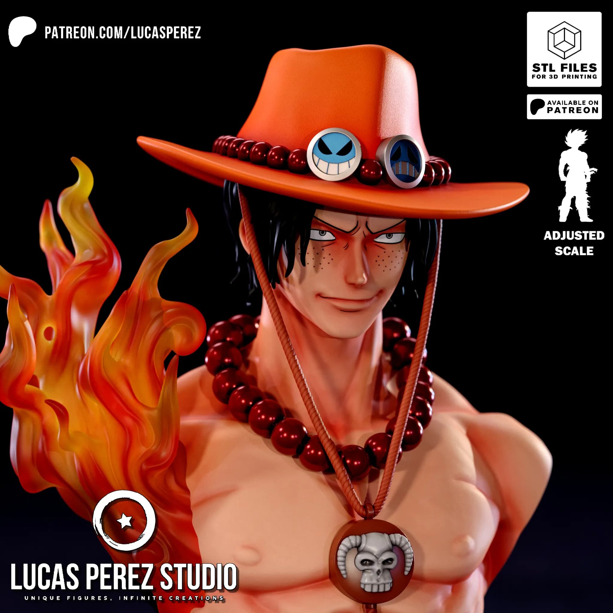 Busto de Ace - One Piece - Imagen 14