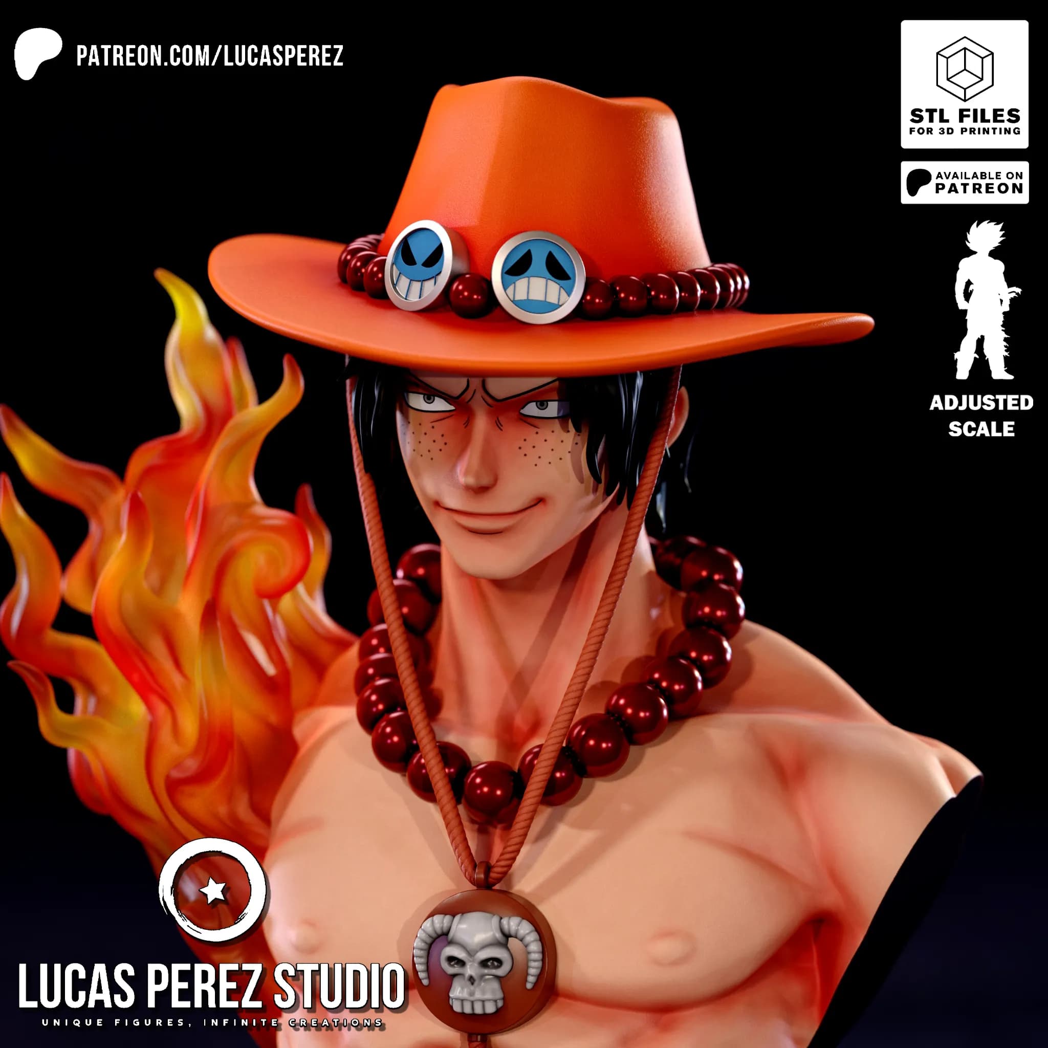 Busto de Ace - One Piece - Imagen 19