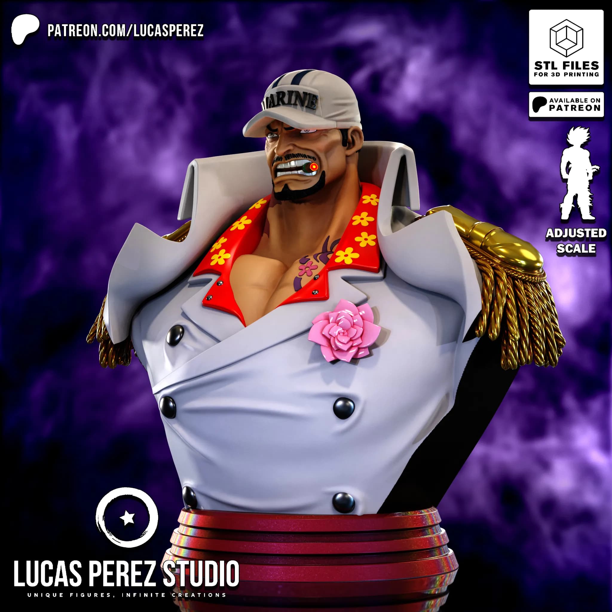 Busto de Akainu - One Piece - Imagen 3