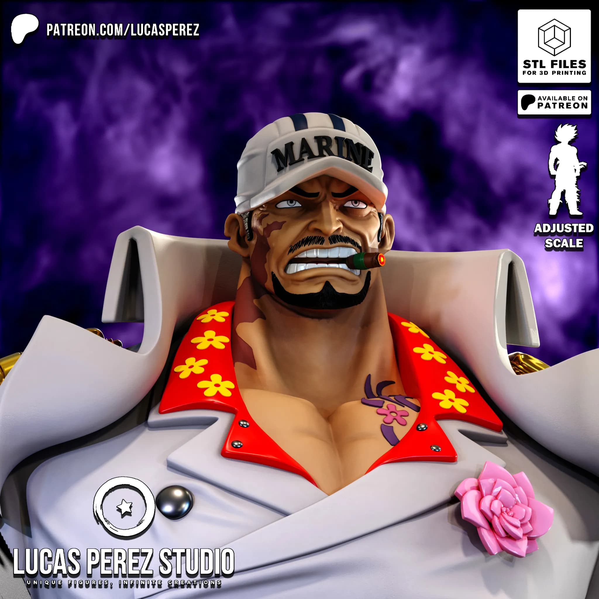 Busto de Akainu - One Piece - Imagen 8