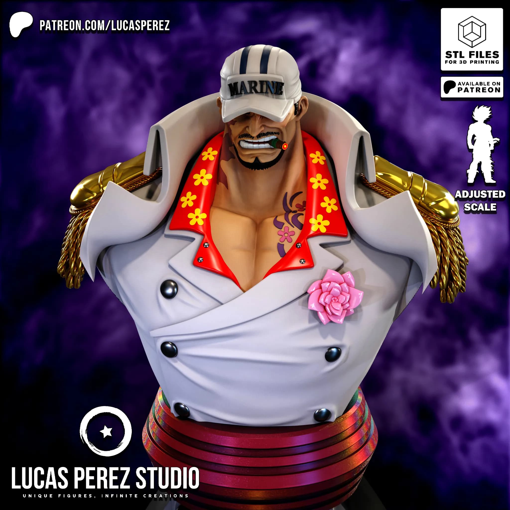 Busto de Akainu - One Piece - Imagen 10