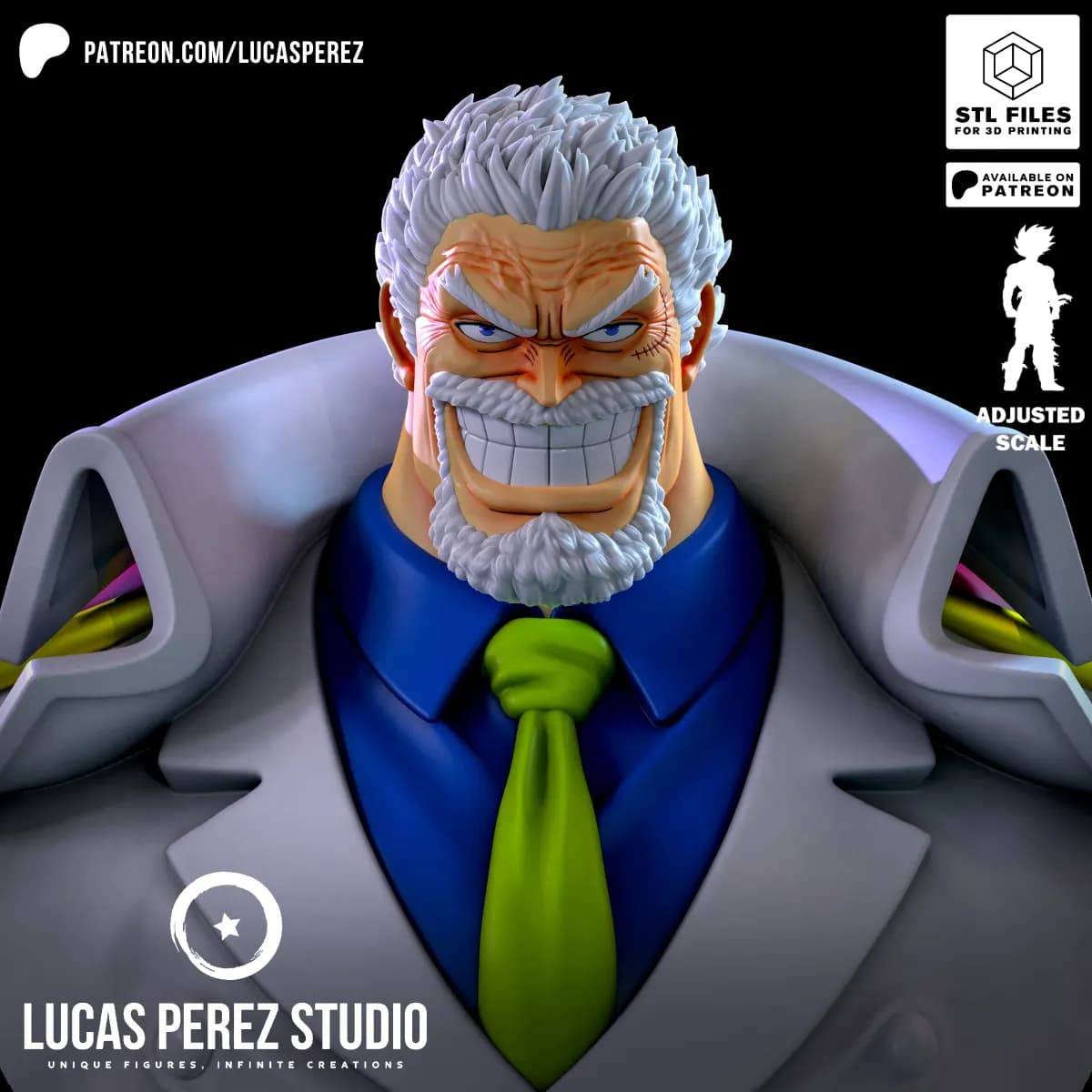 Busto de Garp - One Piece - Imagen 2