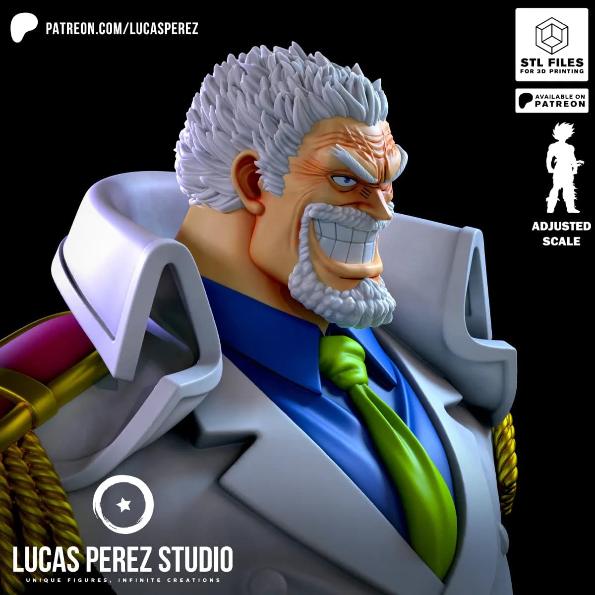 Busto de Garp - One Piece - Imagen 4