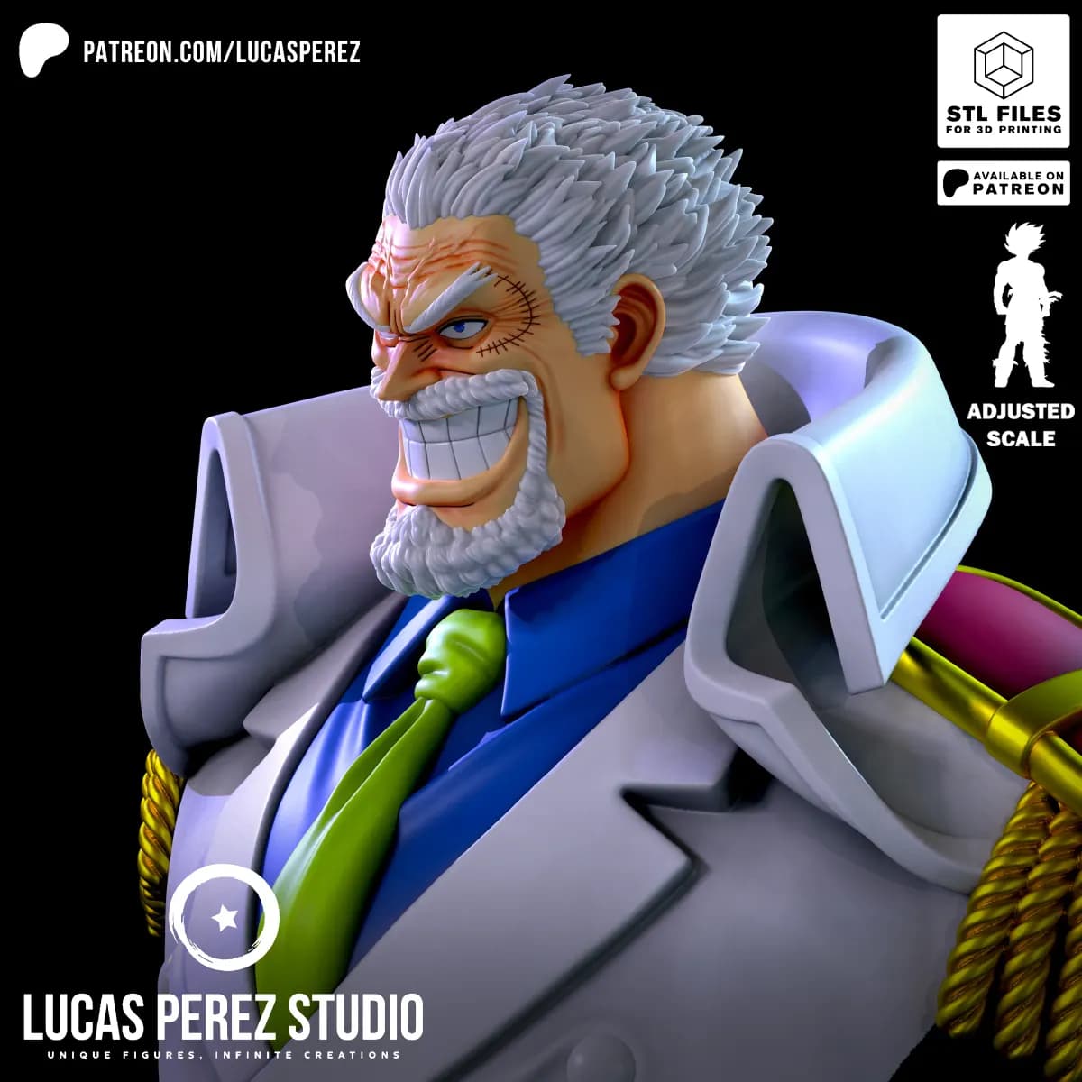 Busto de Garp - One Piece - Imagen 5