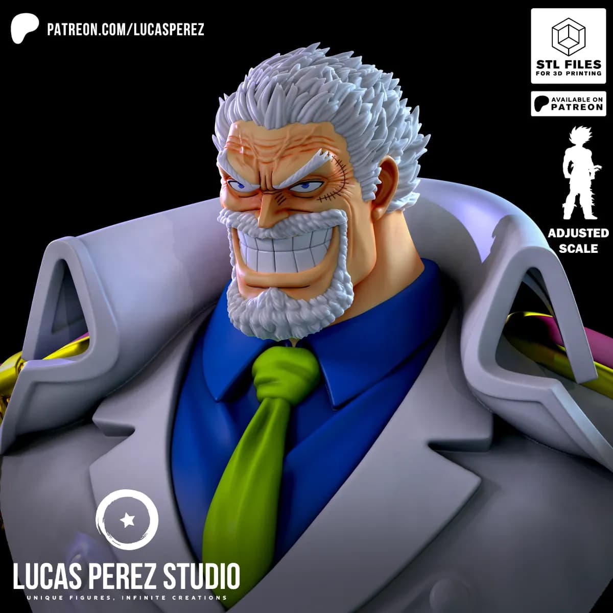 Busto de Garp - One Piece - Imagen 6