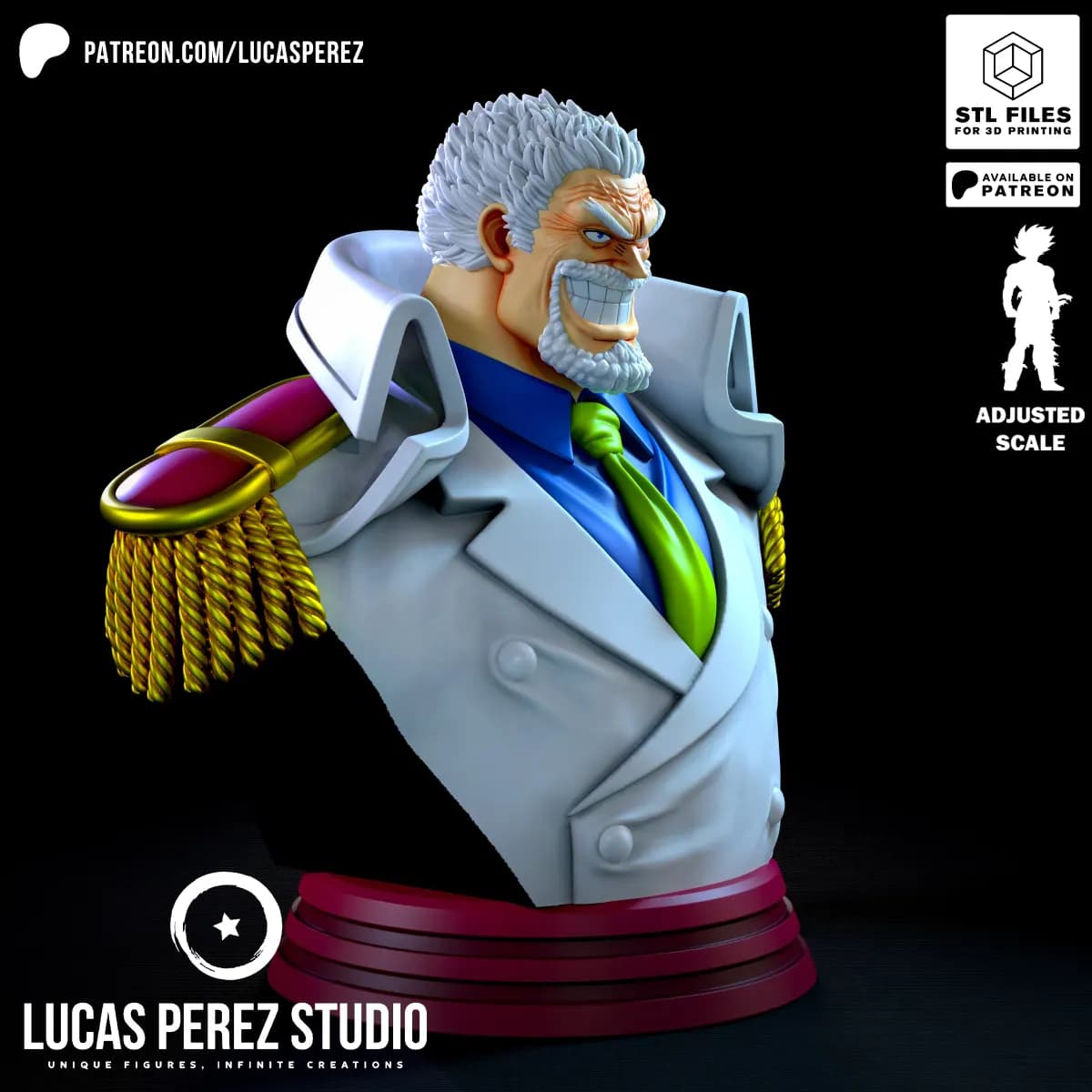 Busto de Garp - One Piece - Imagen 8